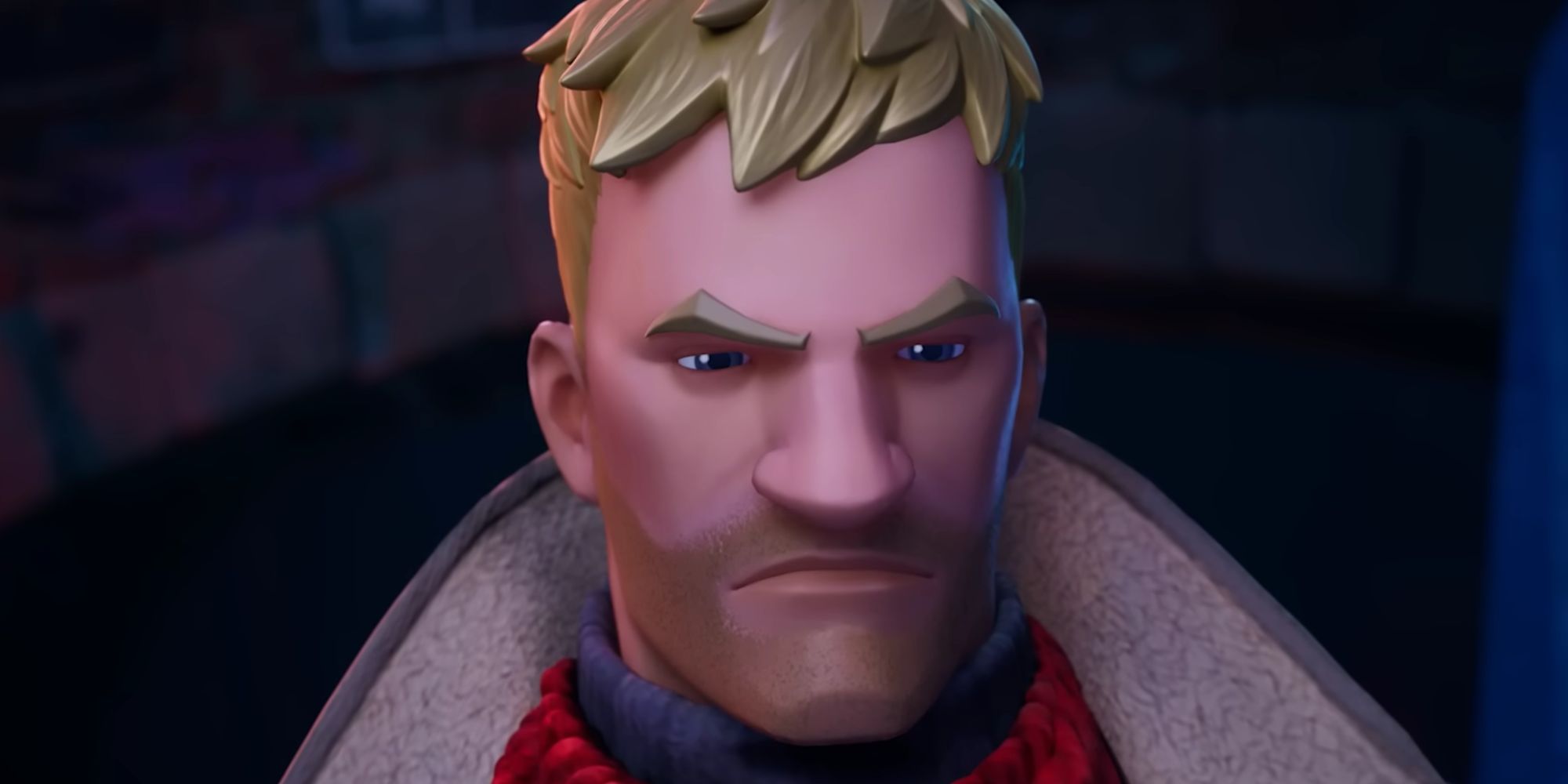 Jonesy looking angry for Fortnite Chapter 5's launch trailer.