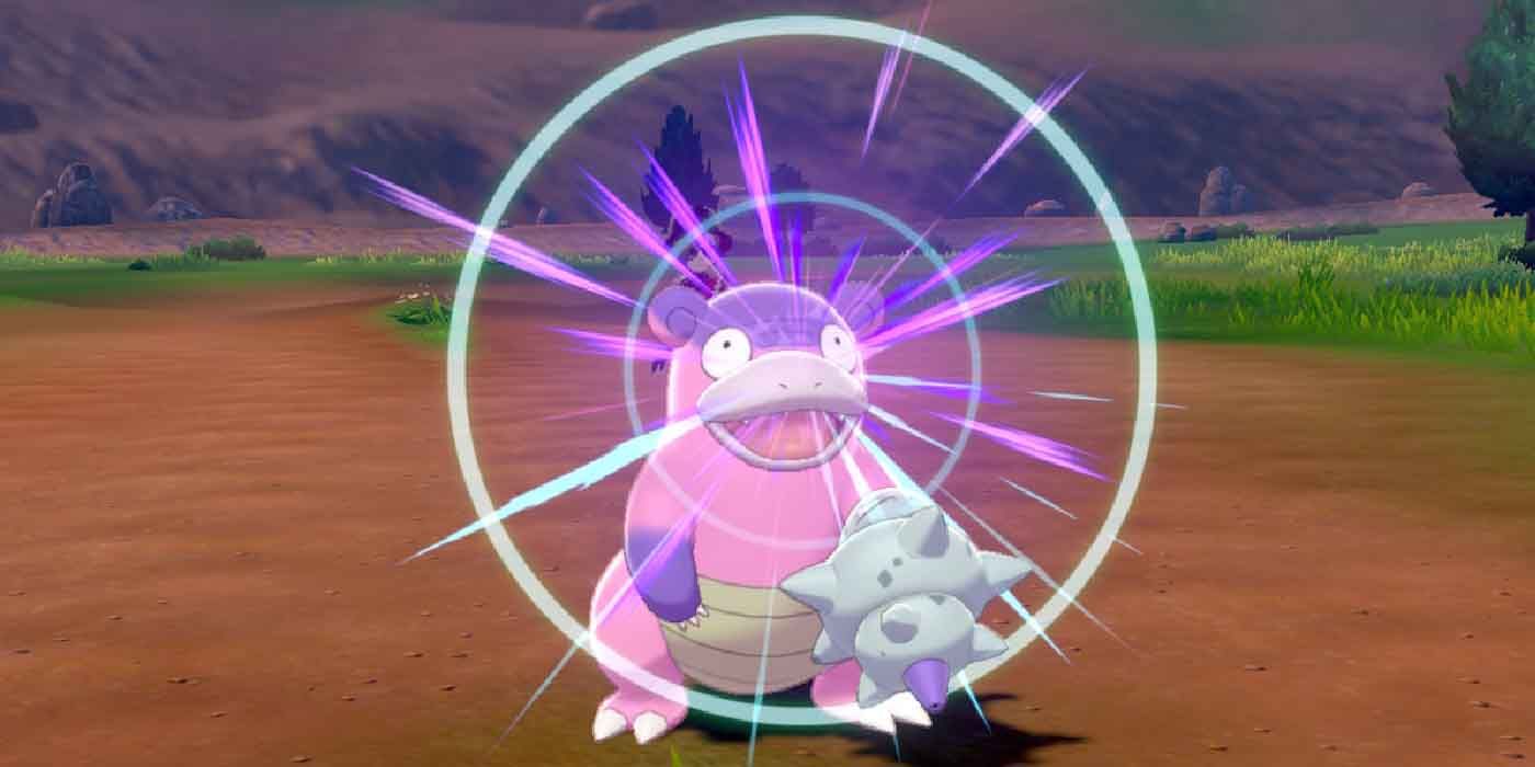 Slowbro using Zen Headbutt in Pokemon Sword and Shield