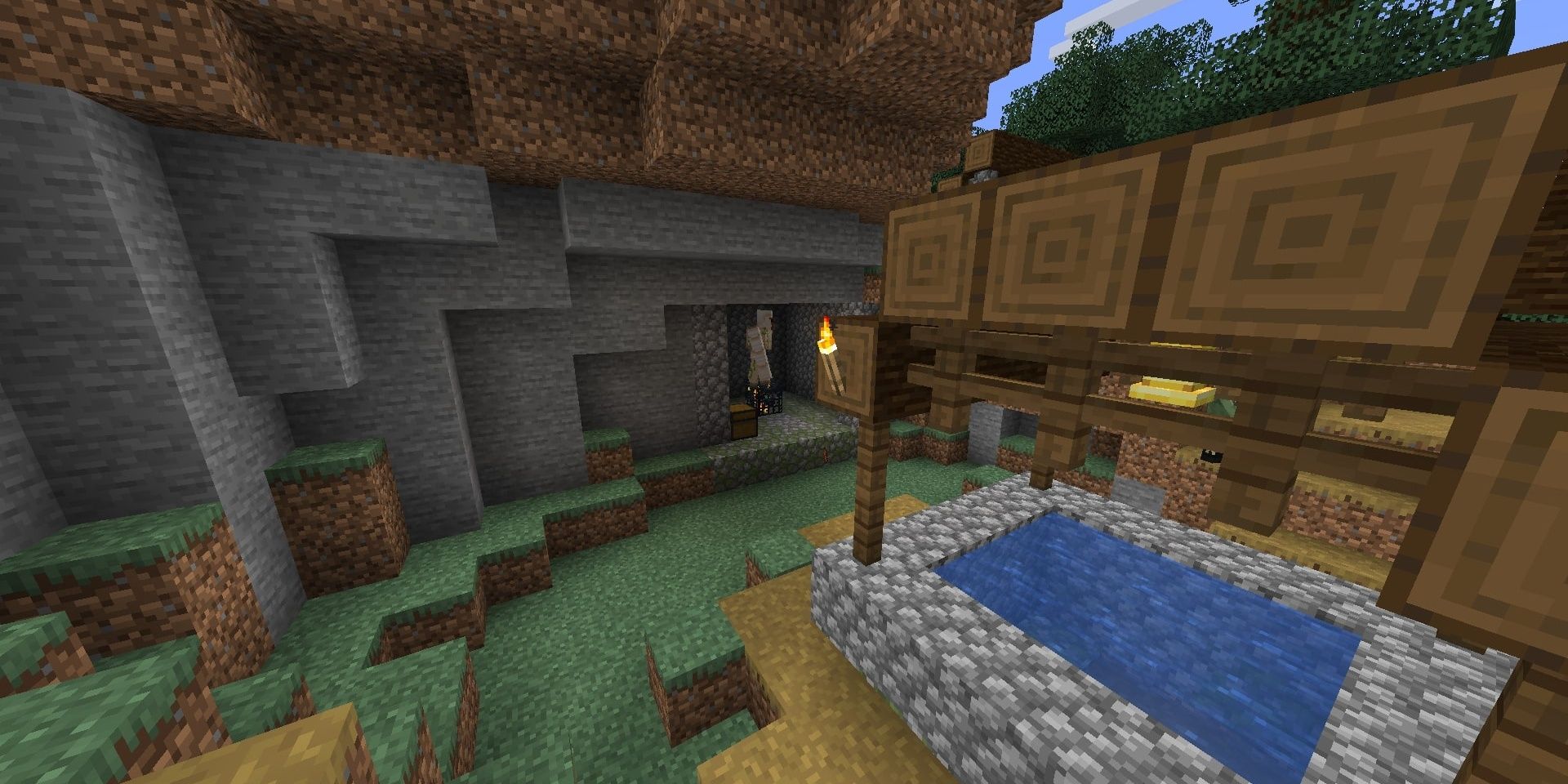 A well in Minecraft