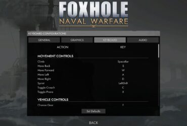 Most Important Hotkeys In Foxhole