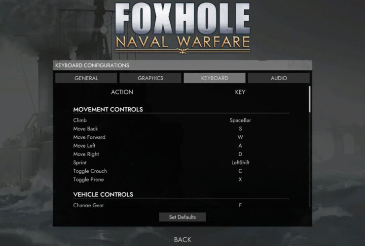 Most Important Hotkeys In Foxhole