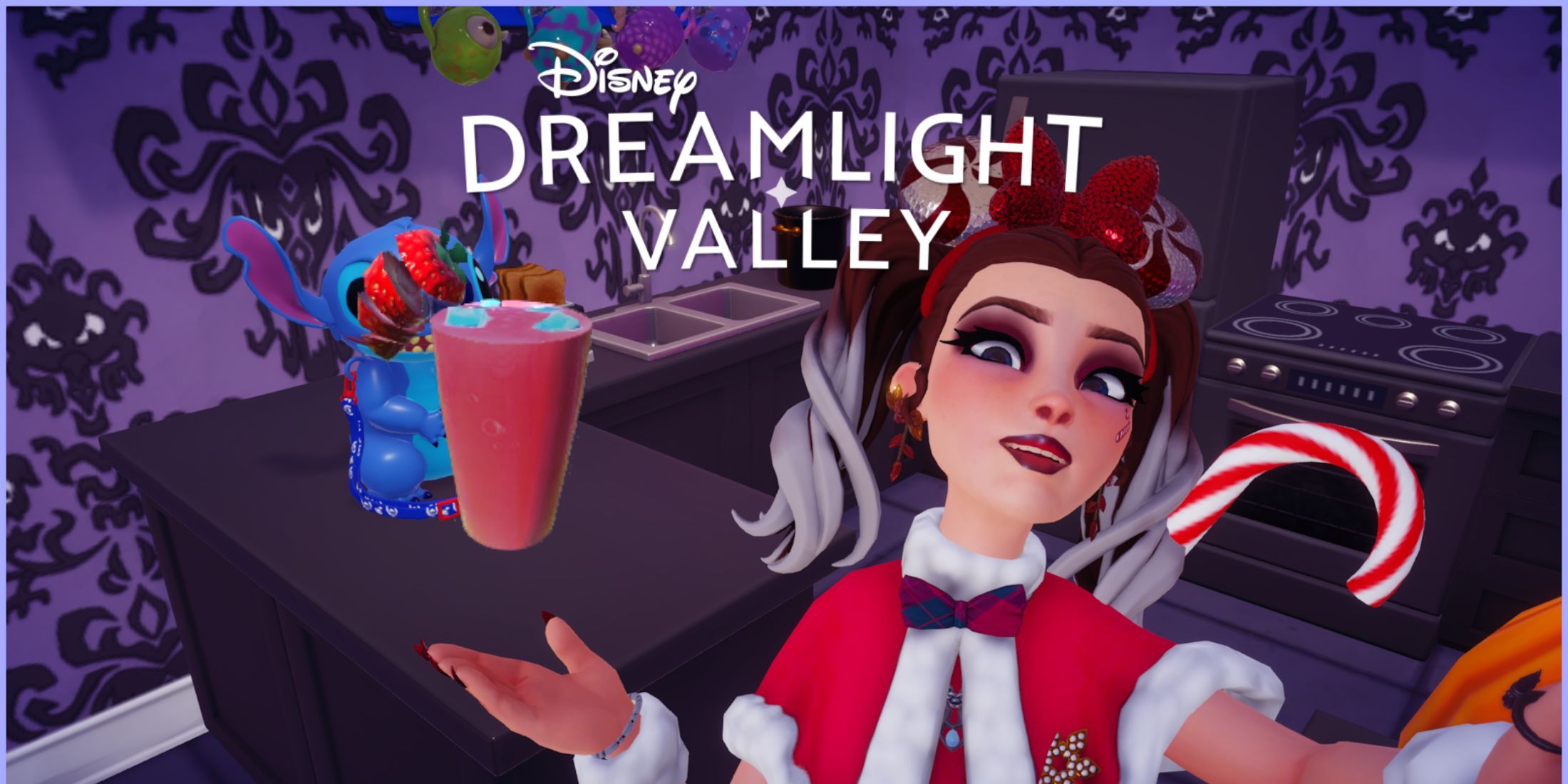 Disney-dreamlight-valley-Spiral-Strawberry-Smoothie