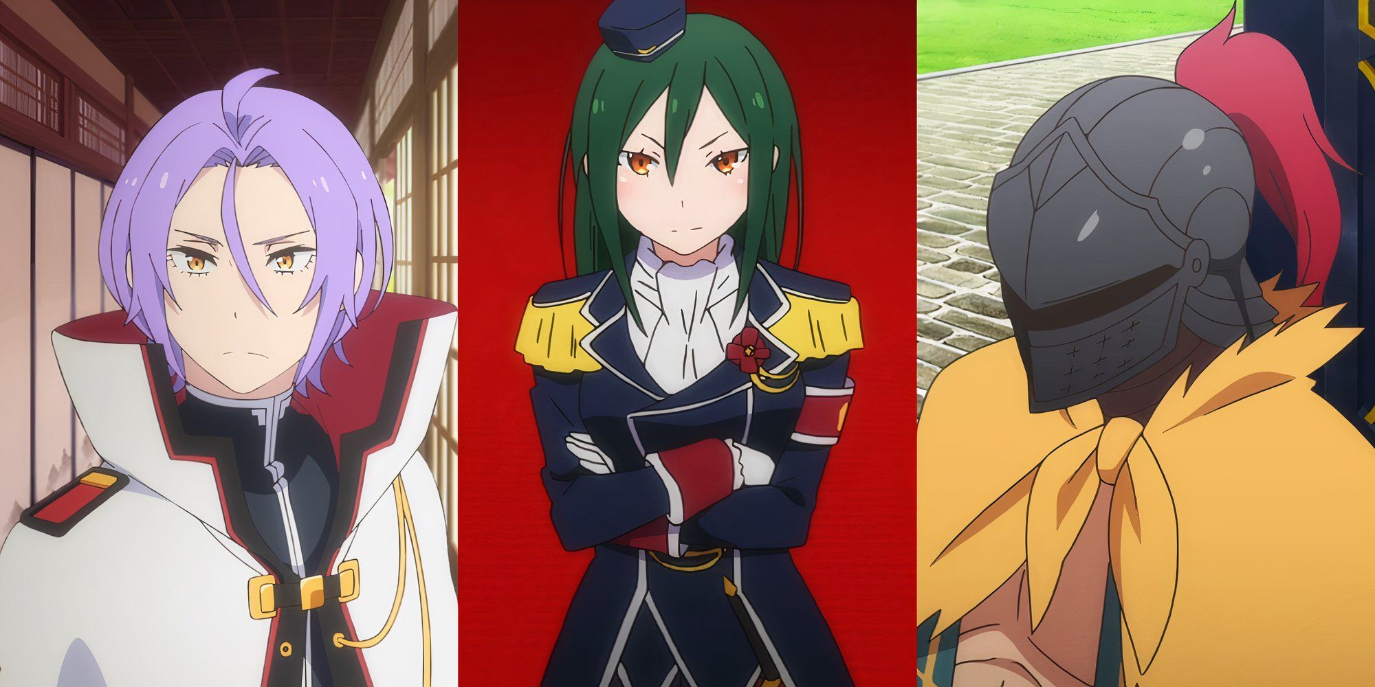 Julius the knight, Crusch Karsten the Royal Selection candiate, and knight Al in Re:Zero