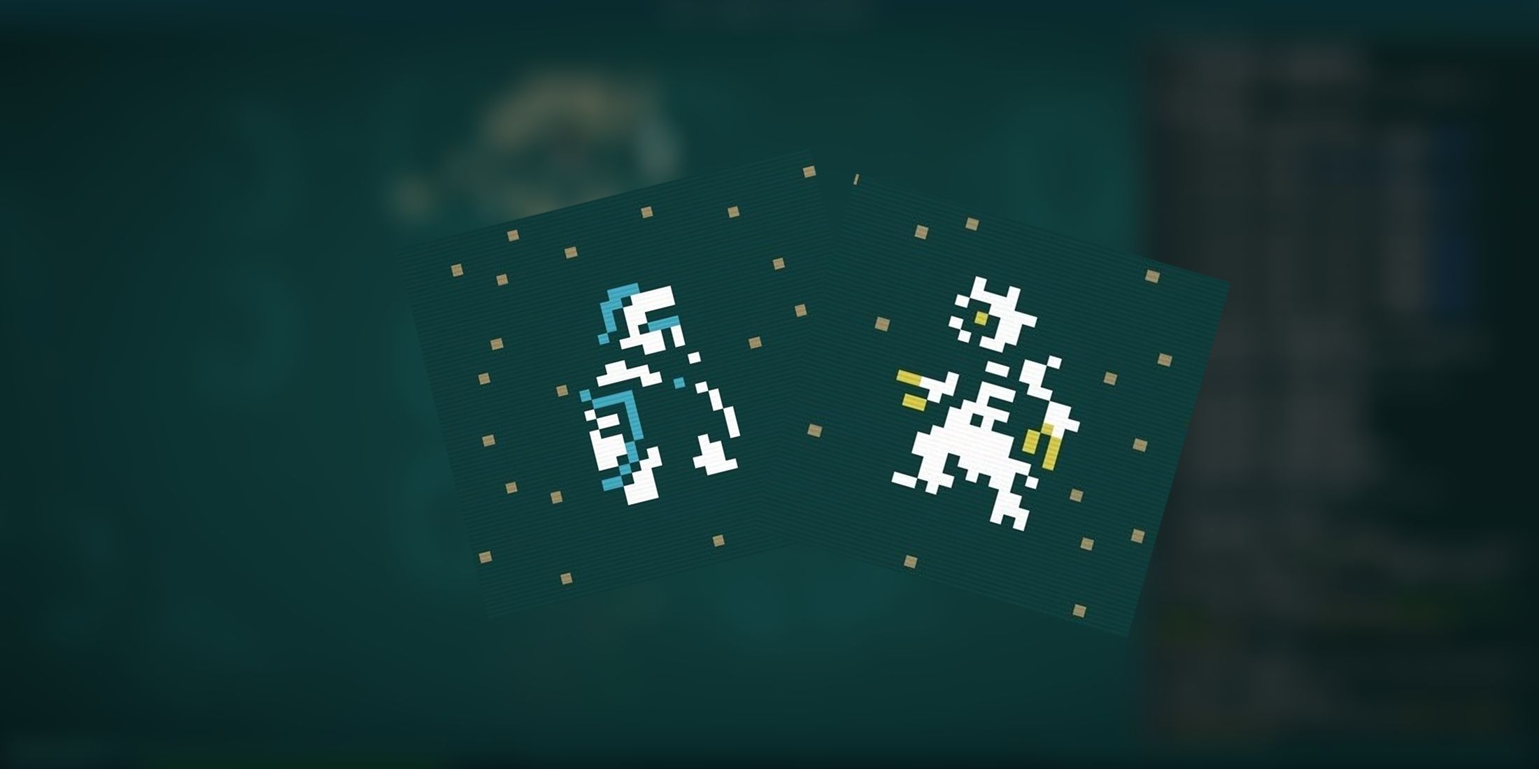 Mutant and True Kin sprites in Caves of Qud