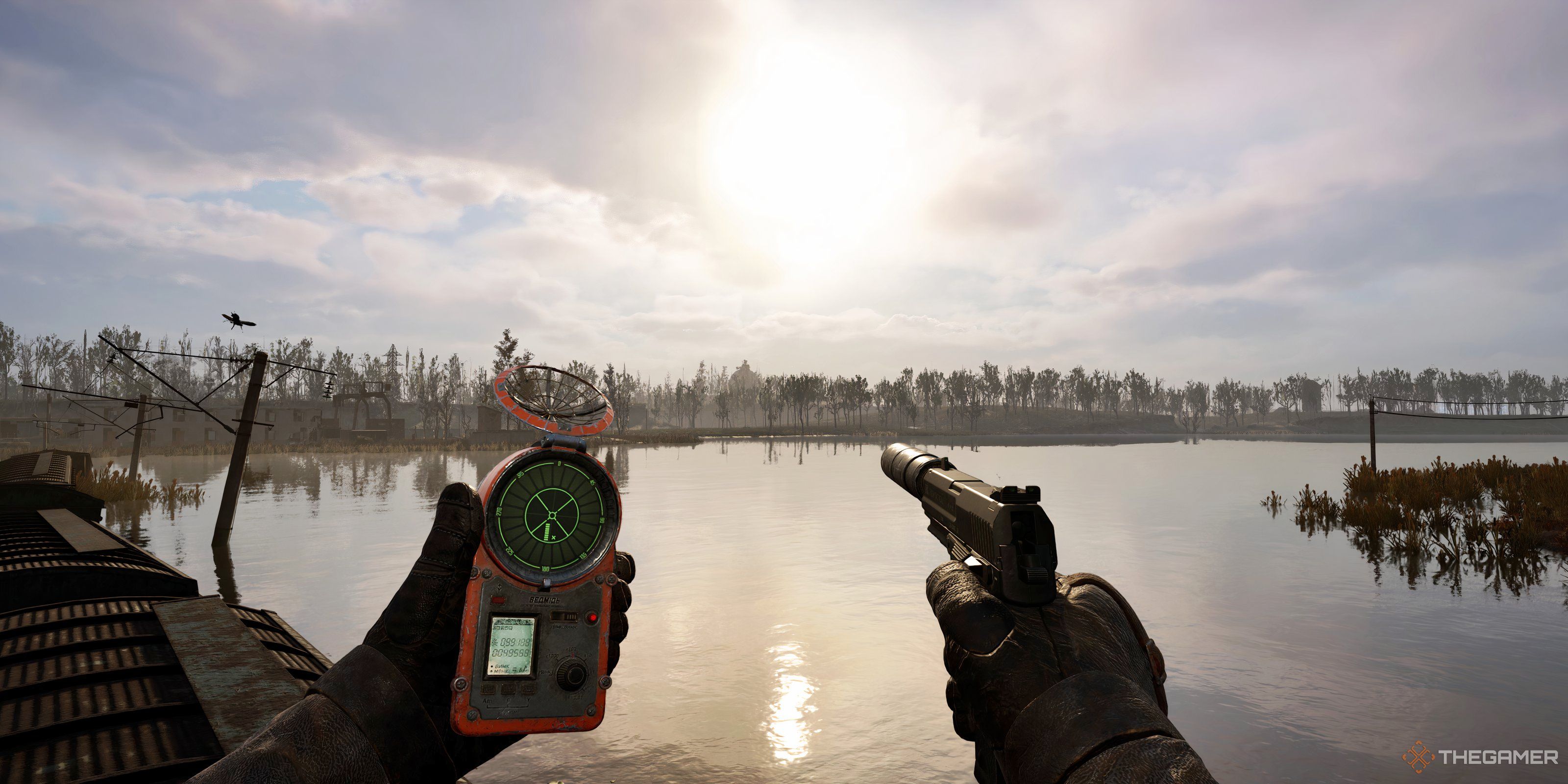 Pistol and Bear Detector in Stalker 2: Heart of Chornobyl.