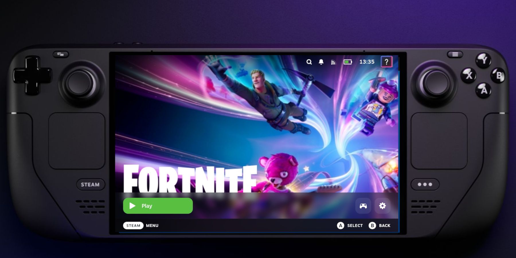 Fortnite on the Steam Deck