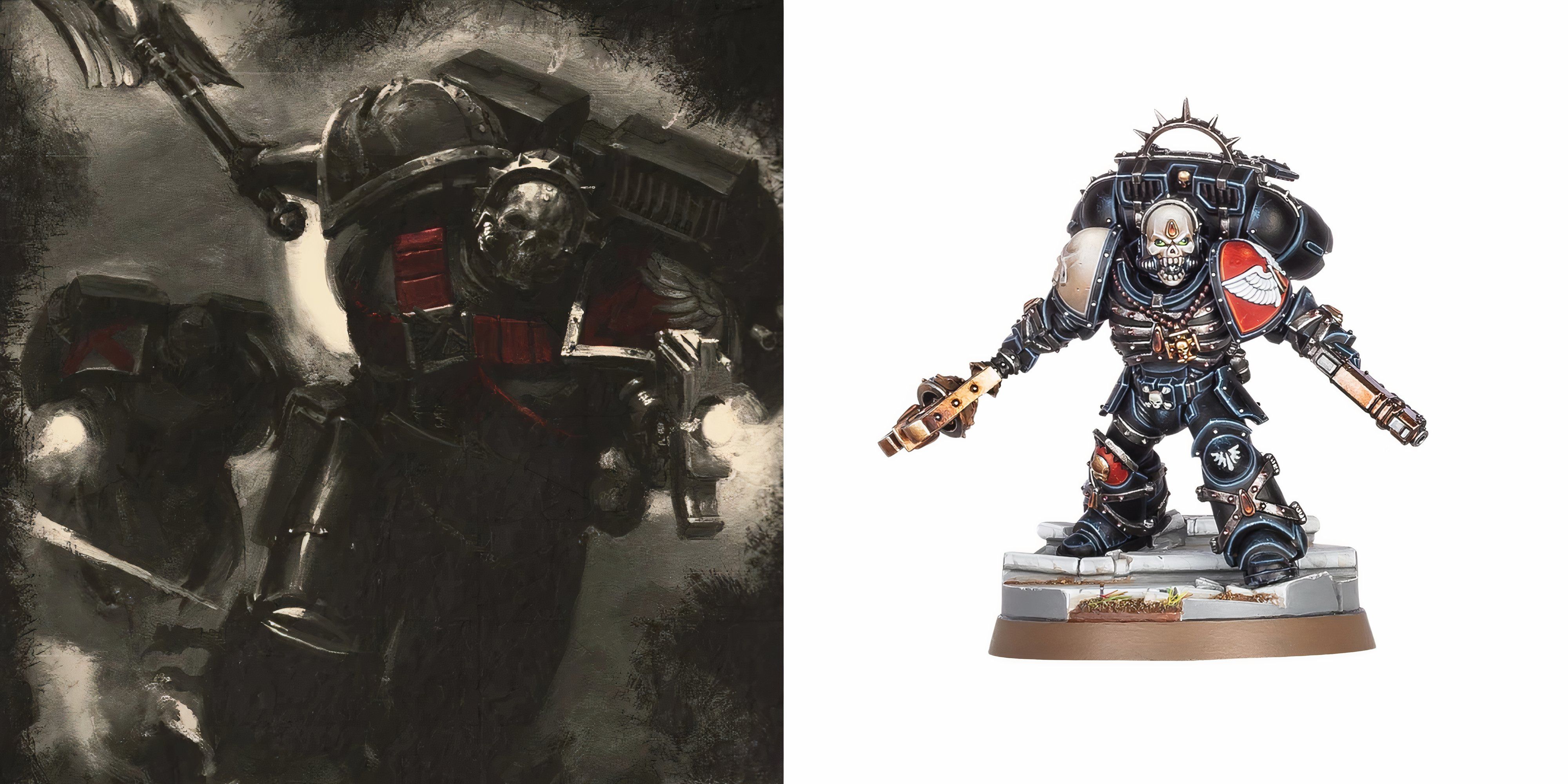 Warhammer 40k: Strongest Loyalist Space Marines In The Lore Art and the model of Lemartes