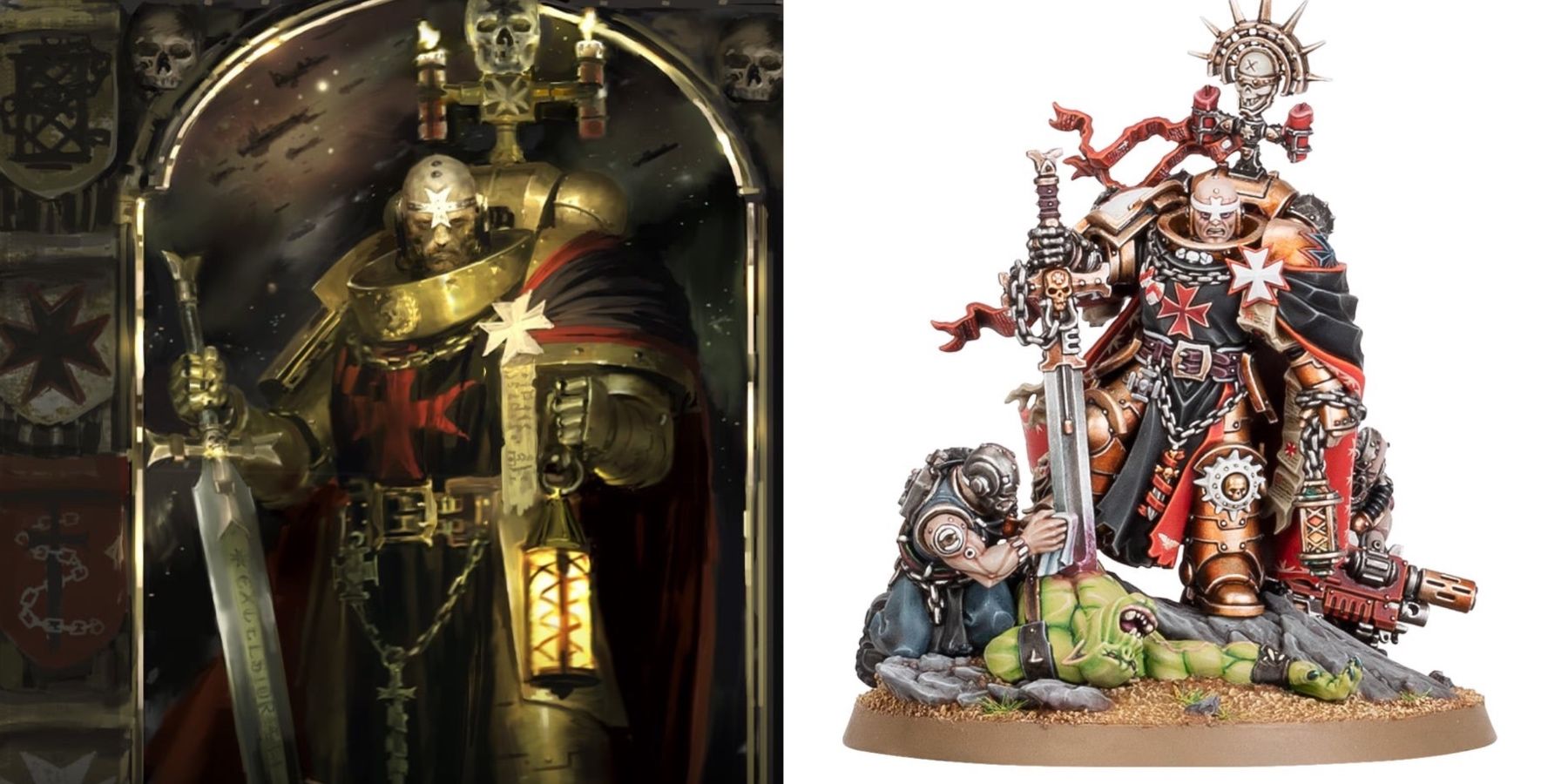 Warhammer 40k: Strongest Loyalist Space Marines in The Lore Picture of High Marshal and model