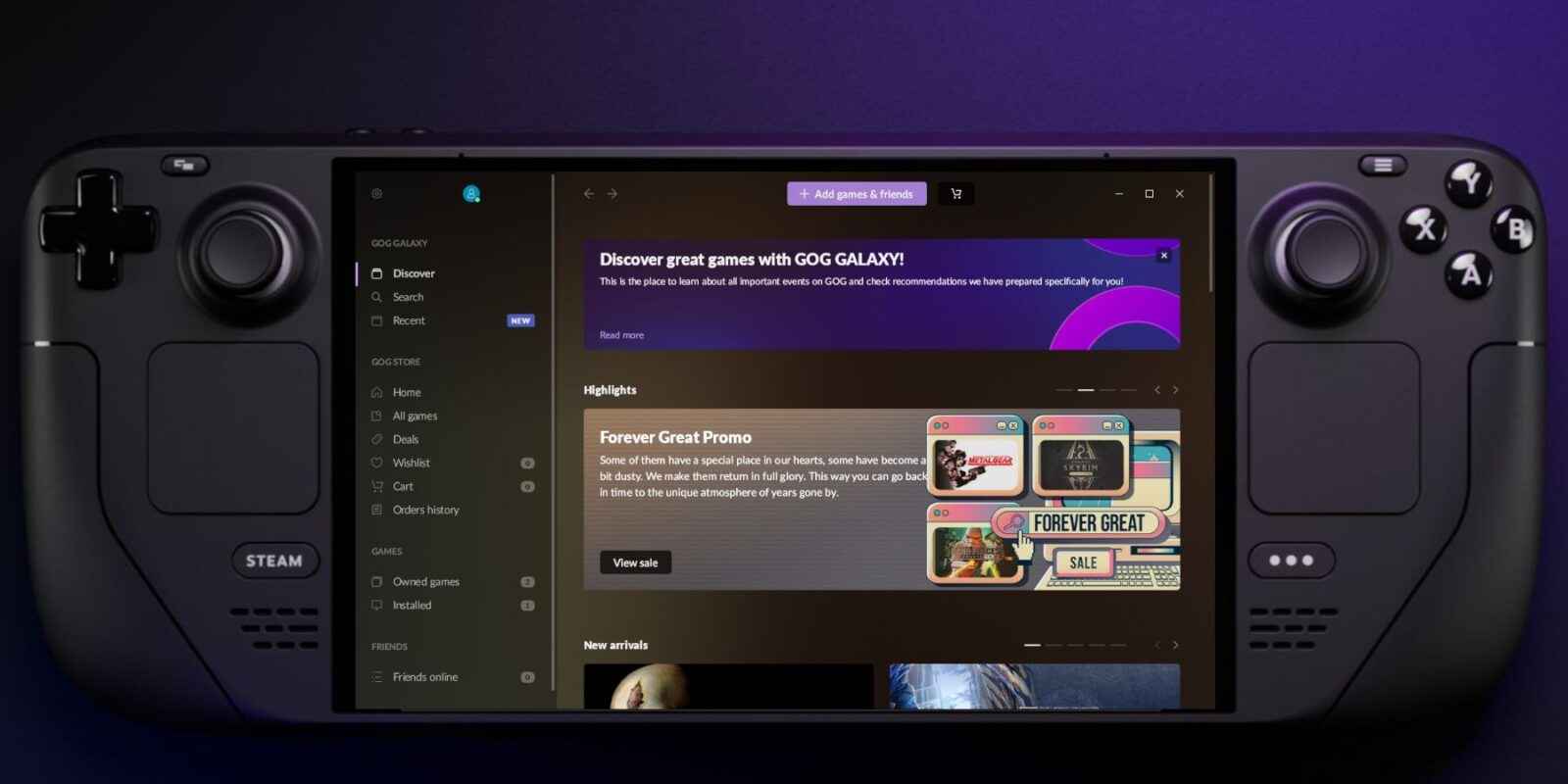 How To Install The GOG Galaxy Launcher On The Steam Deck