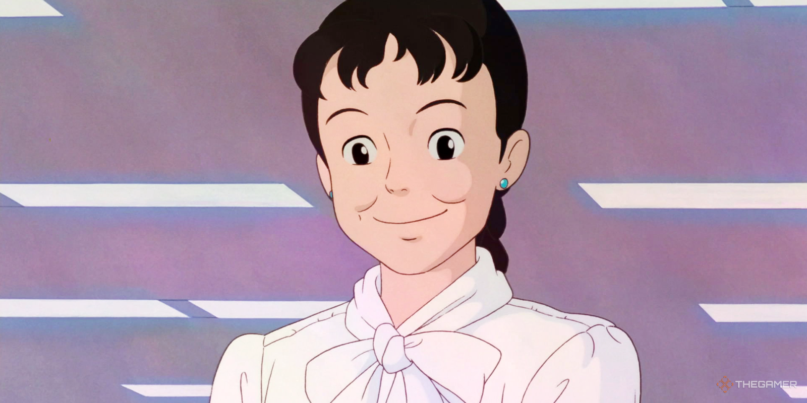 Taeko Okajima (Miki Imai, Daisy Ridley) smiles in Isao Takahata's Only Yesterday.