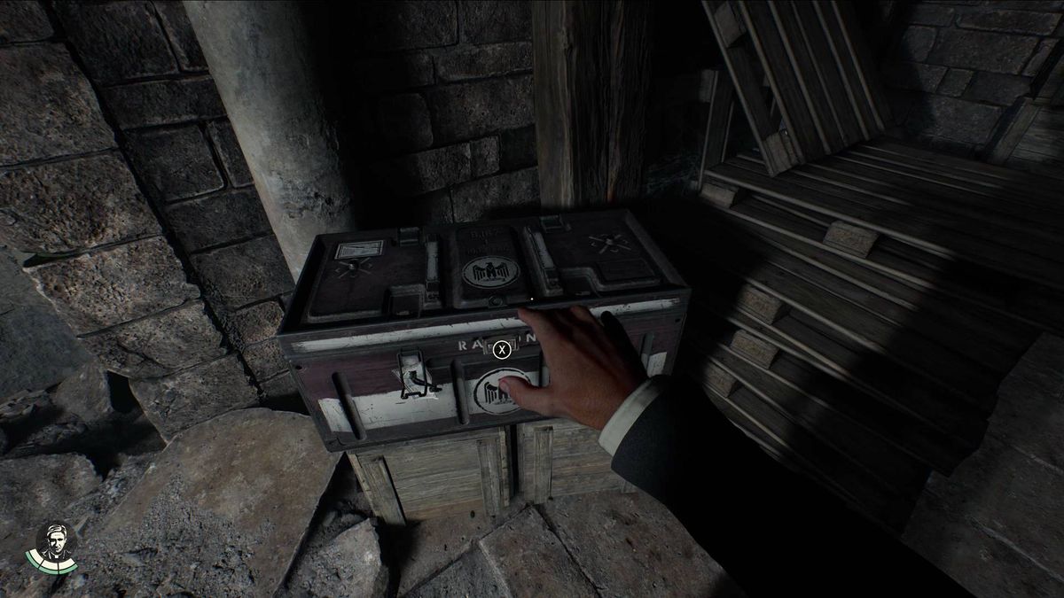 How to get the Indiana Jones cellar box code near the post office