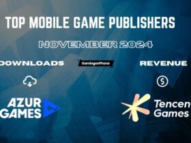 Top Mobile Game Publishers for November 2024