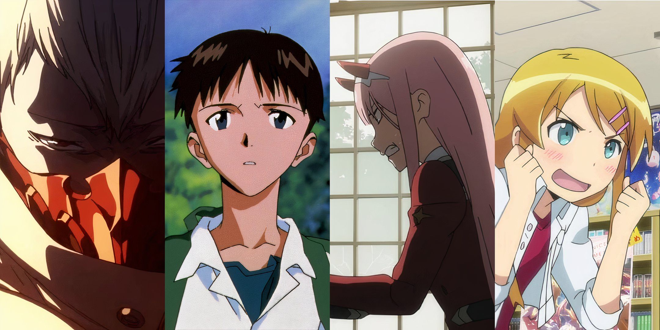 A split image of anime with controversial endings