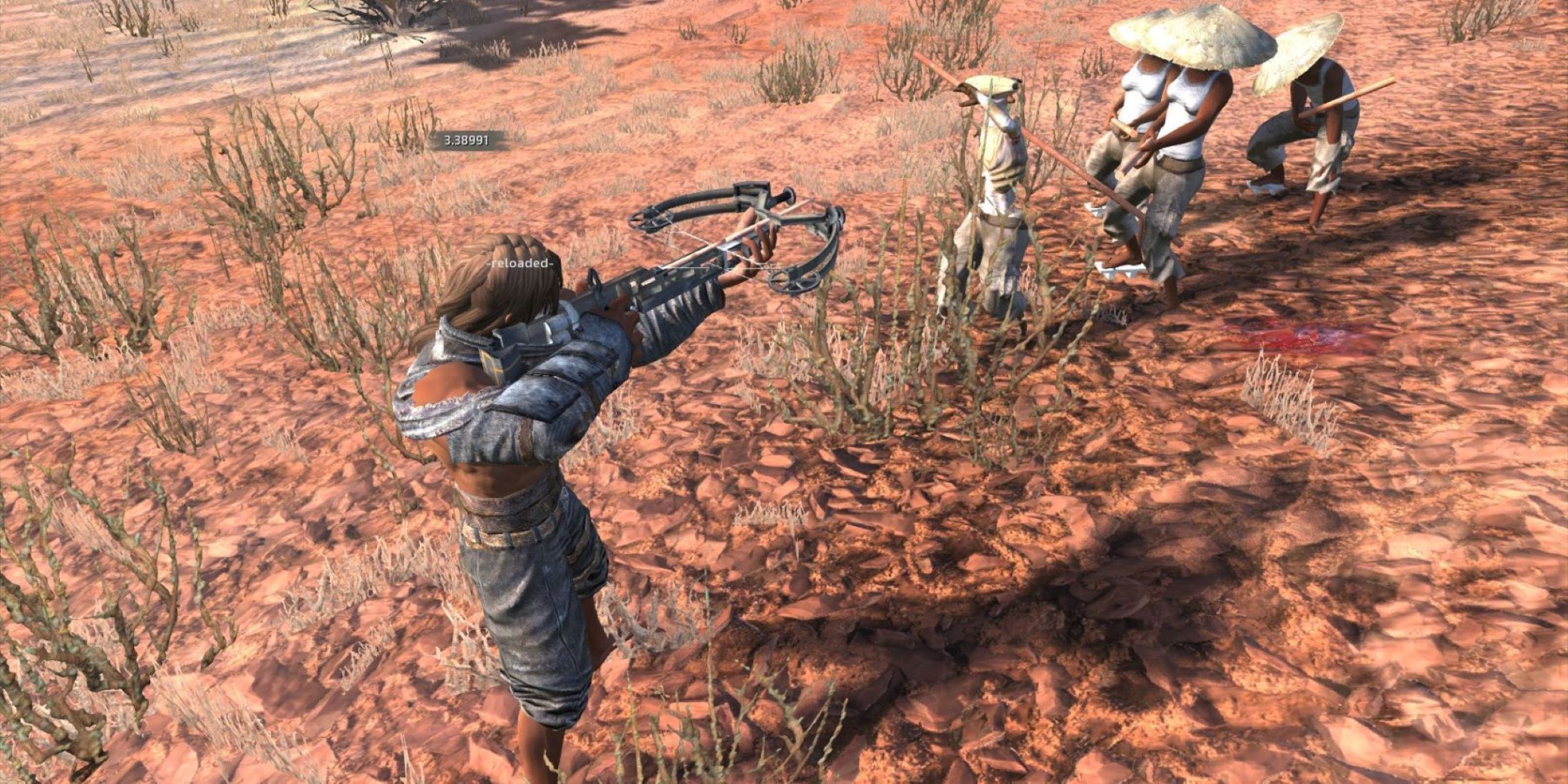 Player Firing Crossbow at NPCs