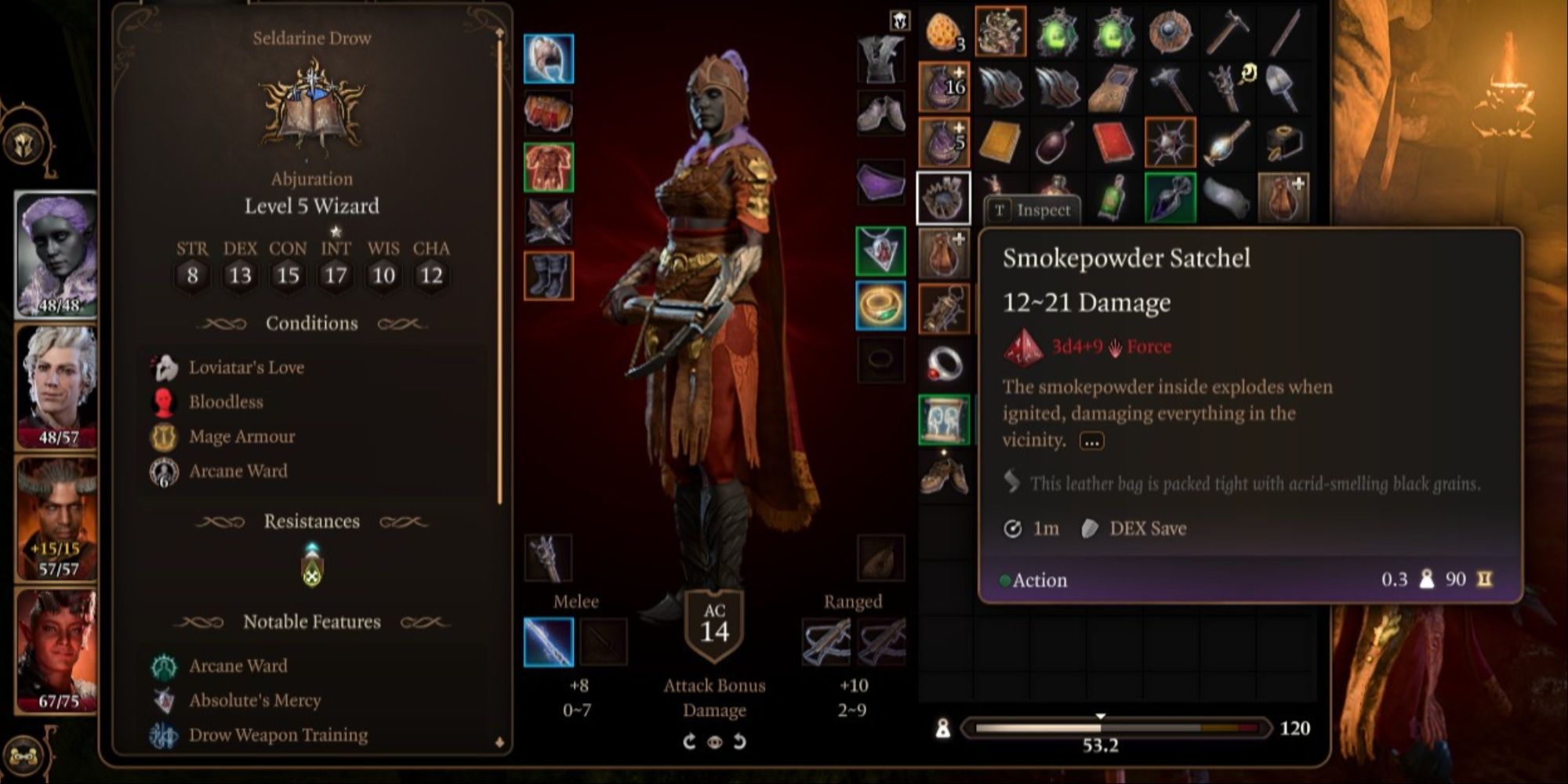 smokepowder satchel inventory bg3