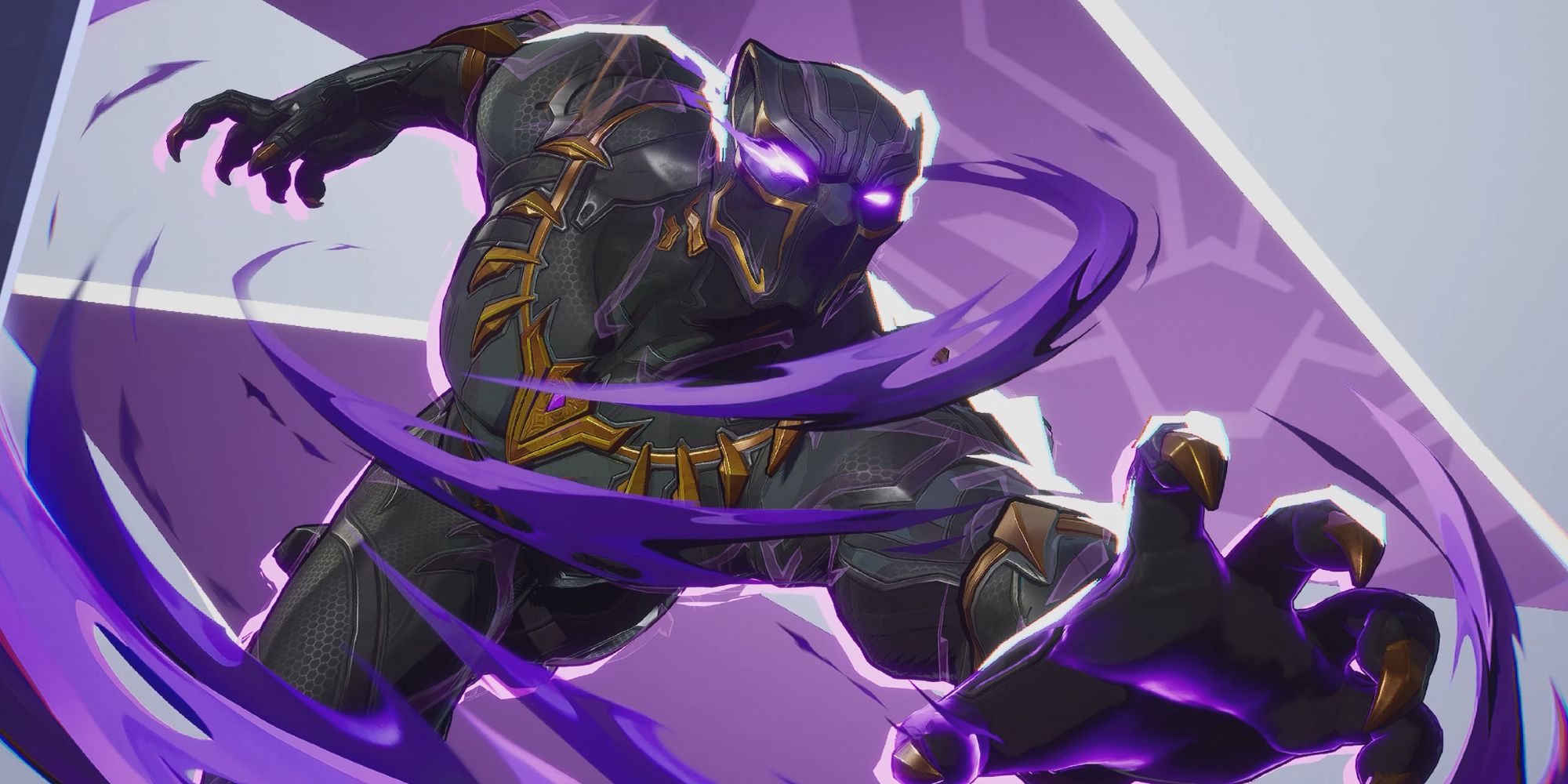 Black Panther lunging into battle in Marvel Rivals