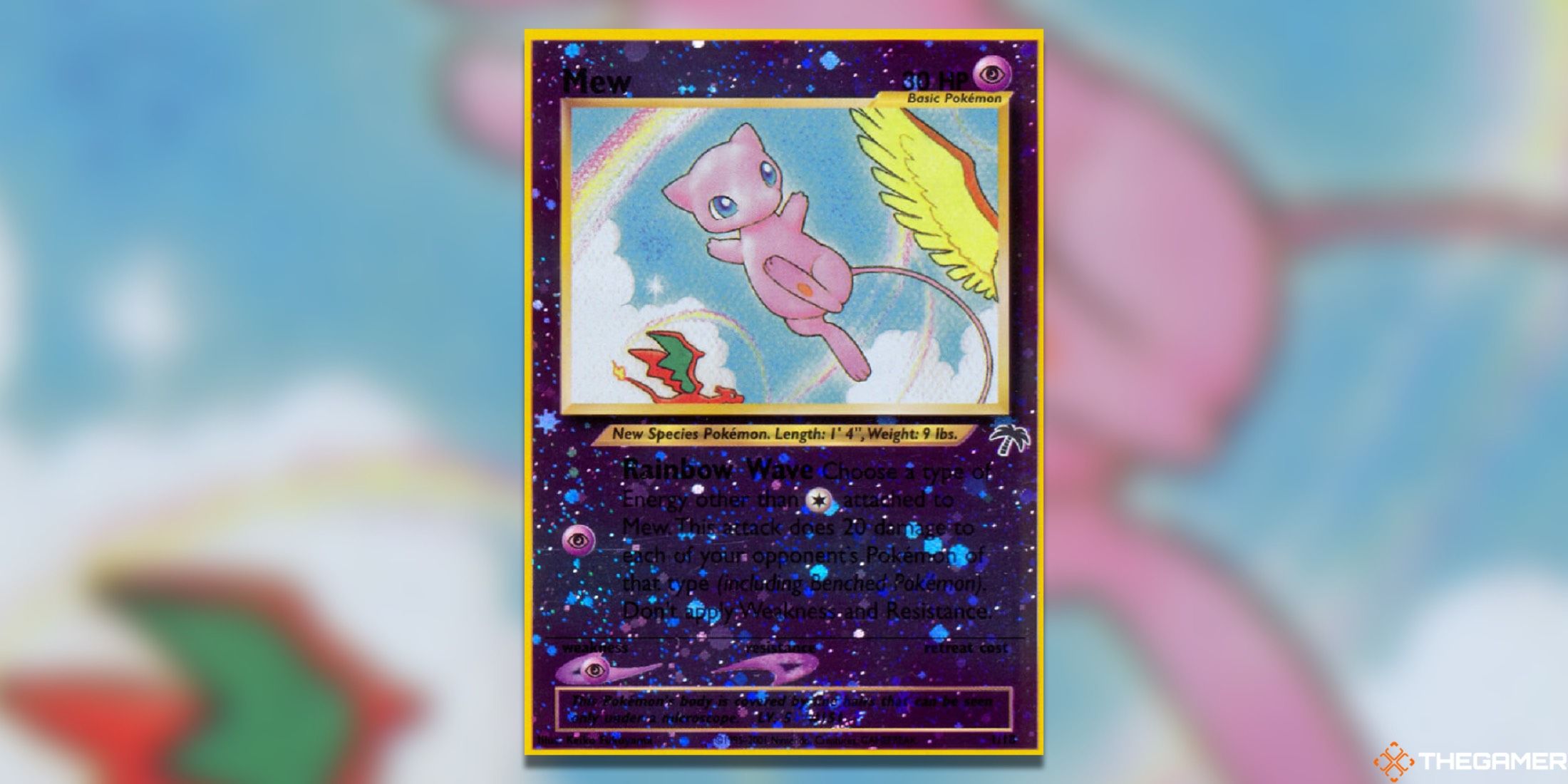 The Mew from Southern Islands in the Pokemon TCG.