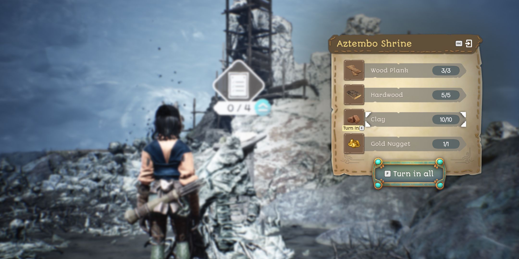 how to Rebuild The aztembo Shrine in towers of aghasba