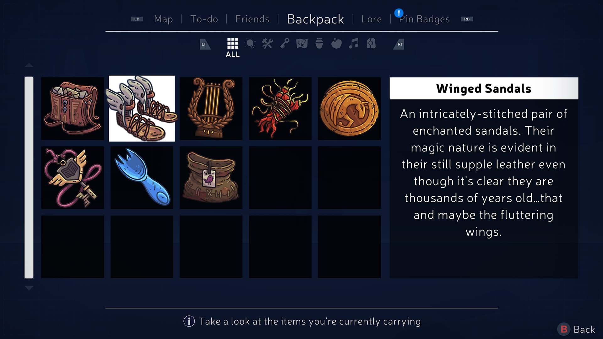 Mythwrecked backpack