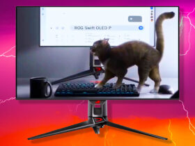 Asus ROG just teased a new 27-inch 4K OLED gaming monitor, with a cat