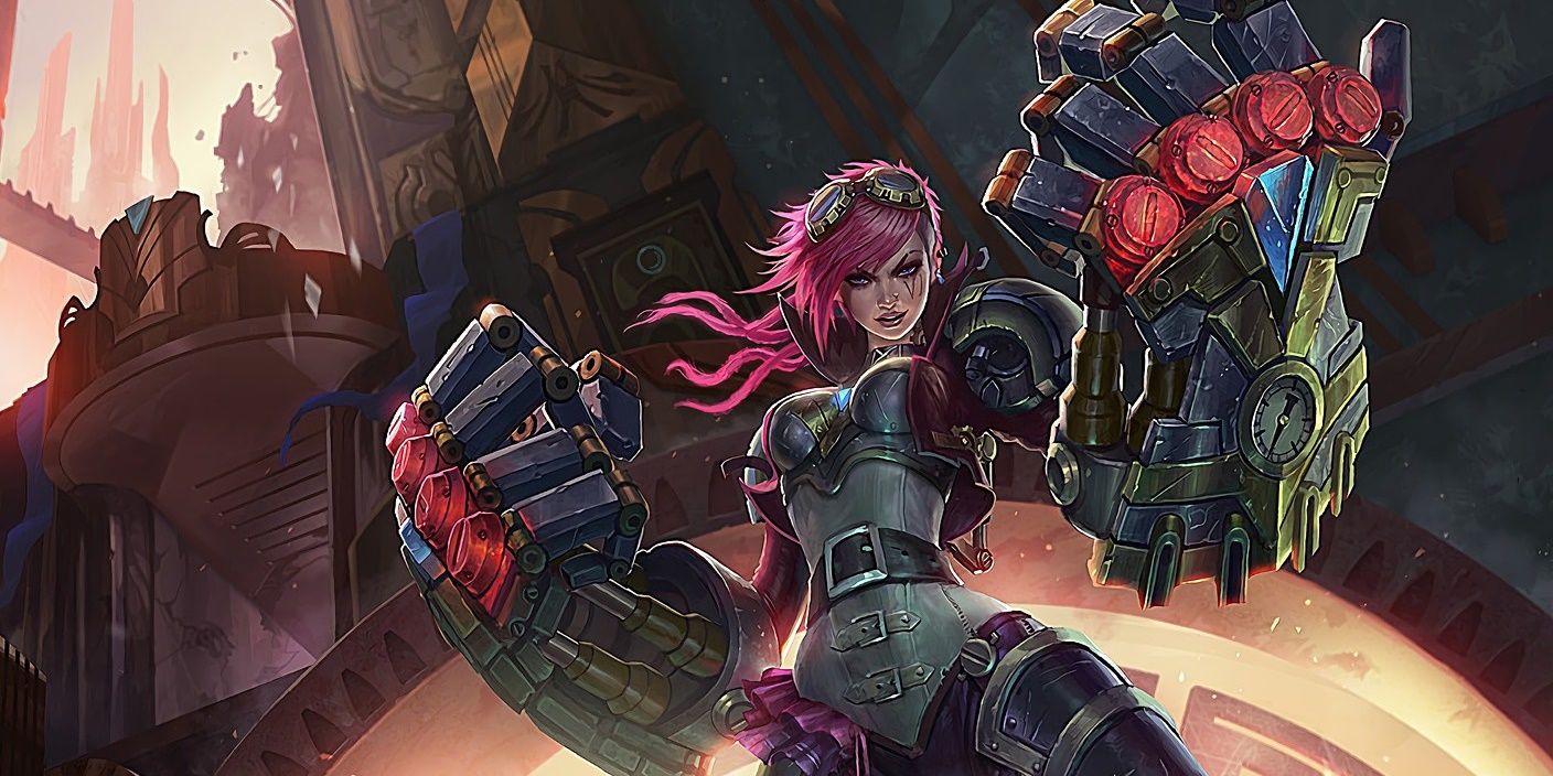 The official Splash art for League of Legends champion Vi