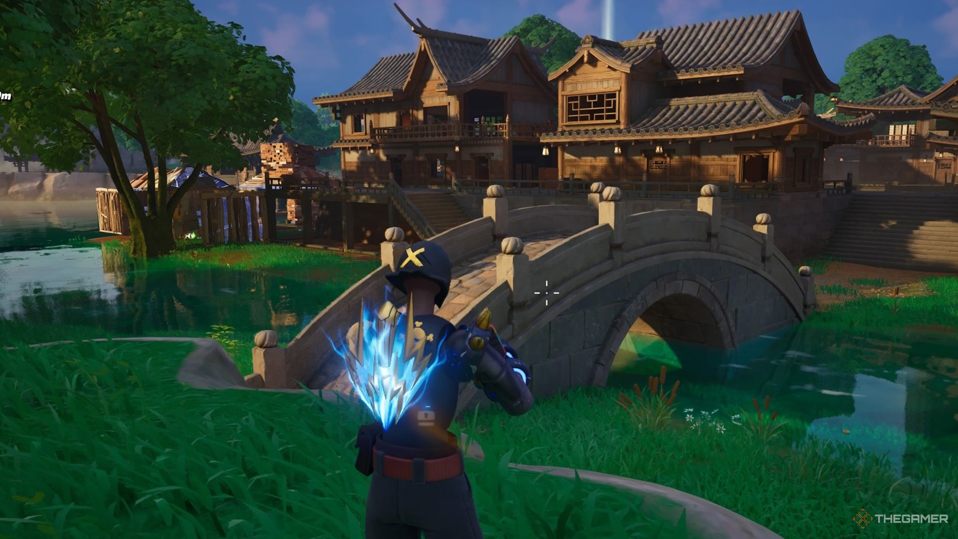 Stone bridge located at Lost Lake in Fortnite Chapter 6 Season 1.