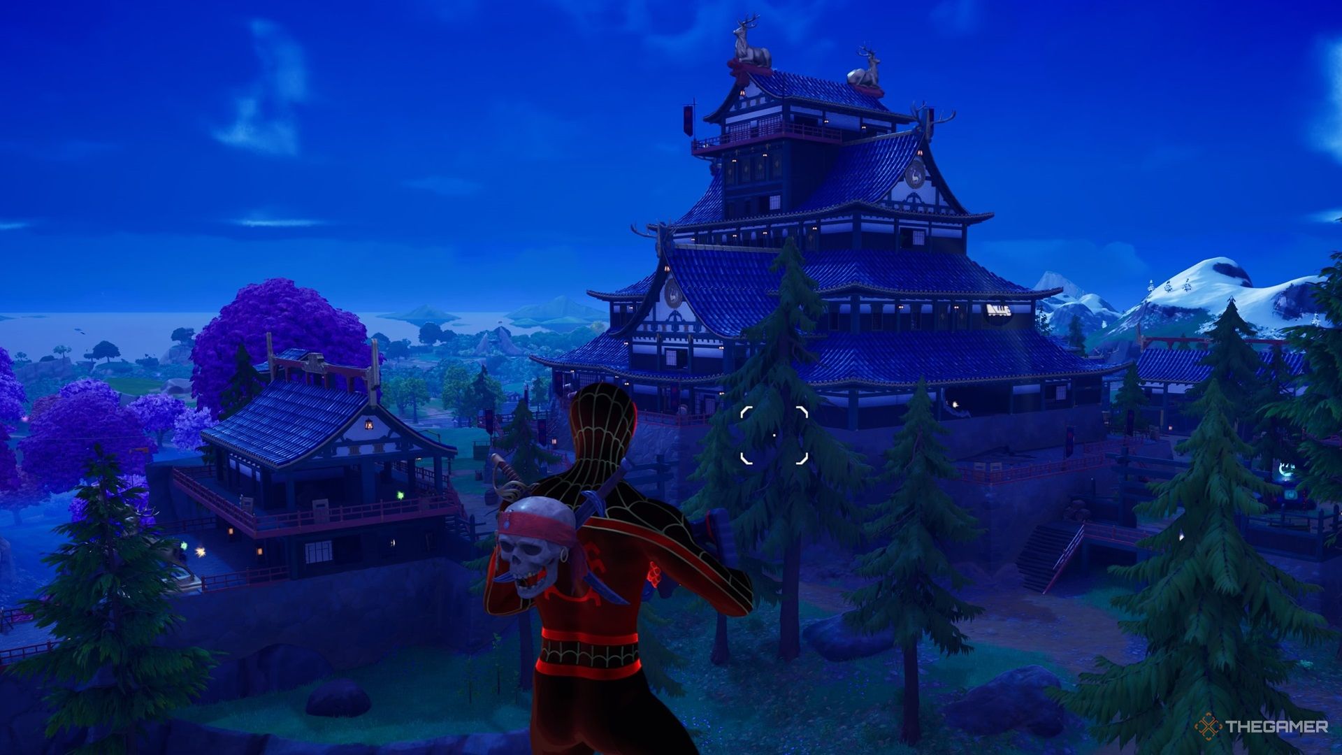 Japanese temple located at Warrio's Watch in Fortnite Chapter 6 Season 1.