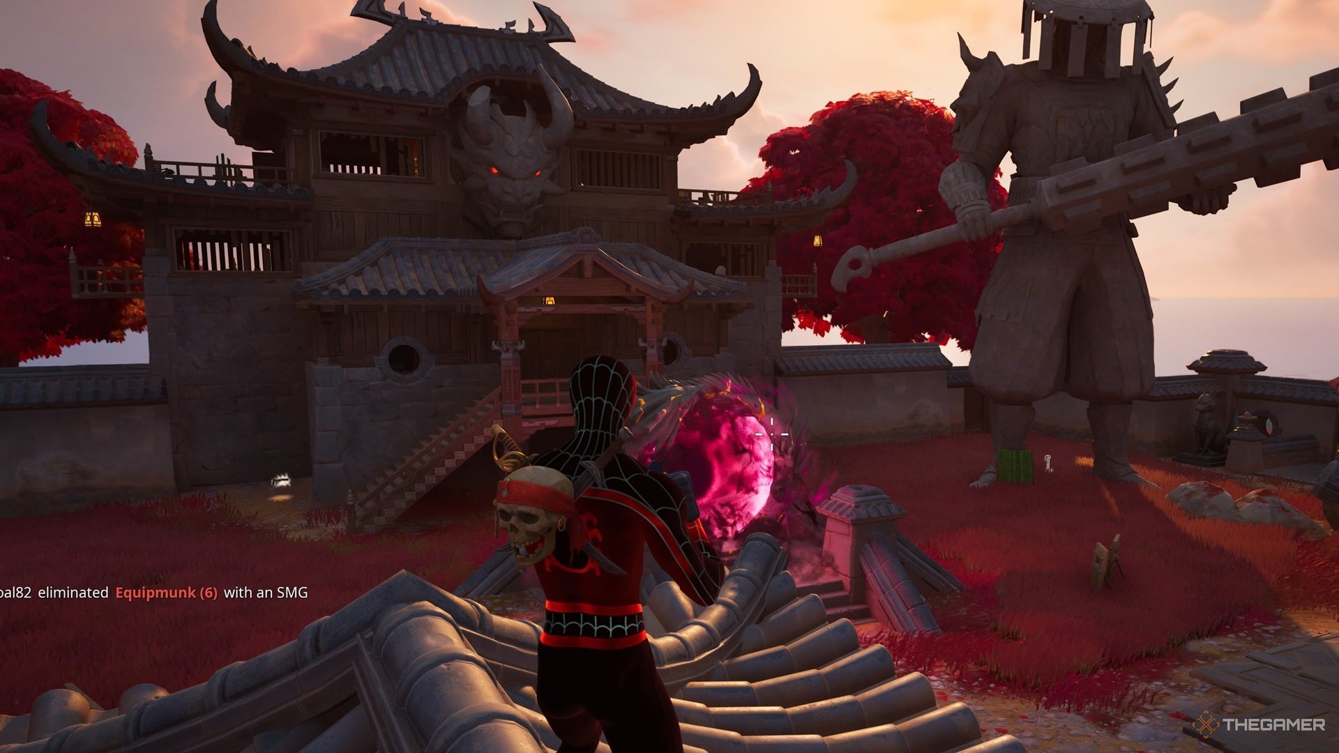 Boss Shogun X statue in Fortnite Chapter 6 Season 1.