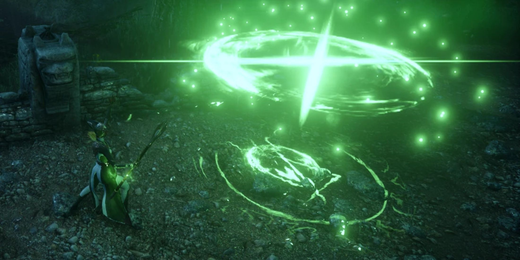 An image of the Revival skill being used in Dragon Age Inquisition