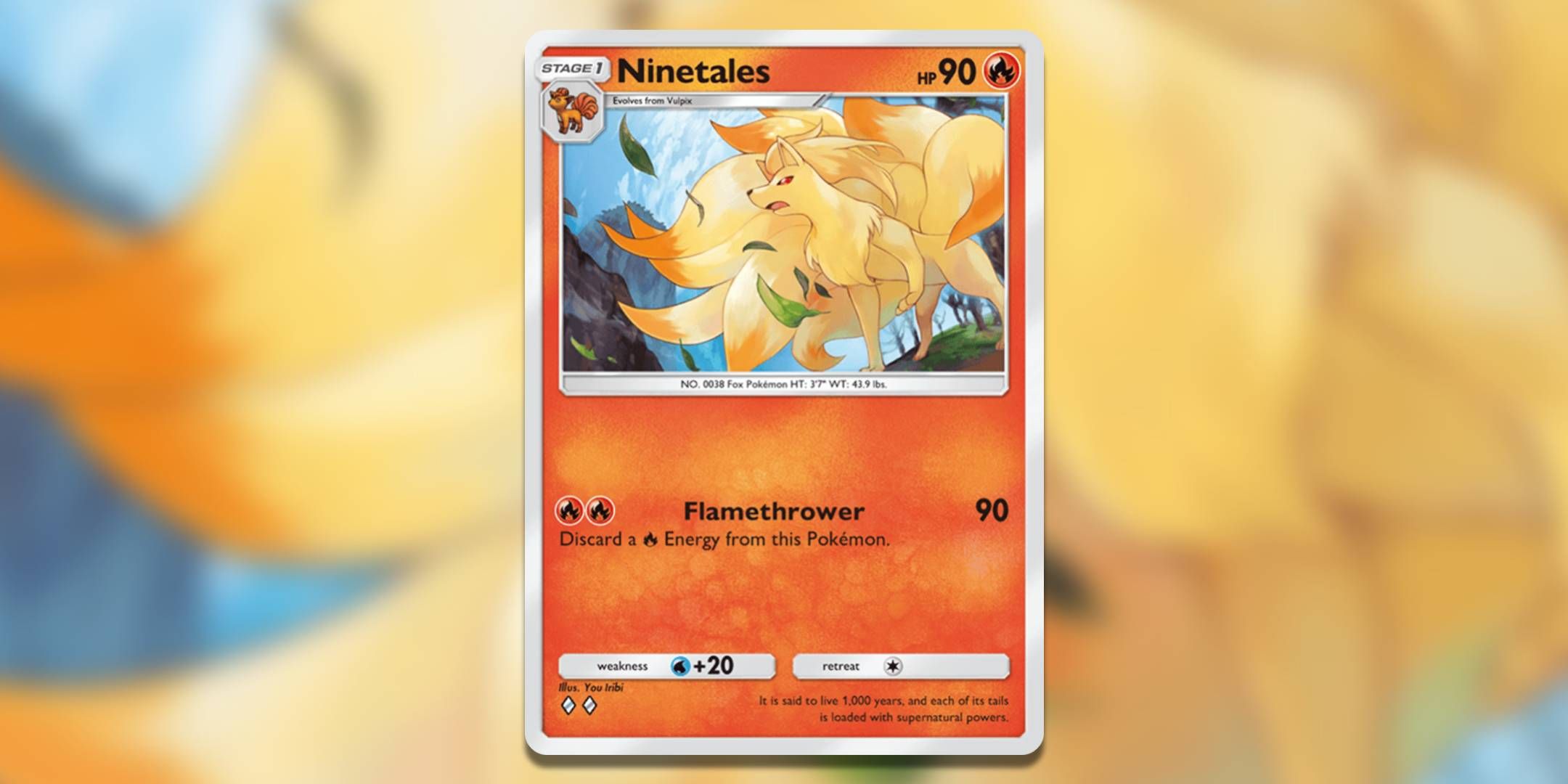 Screenshot of Ninetales from Pokemon Trading Card Game Pocket.