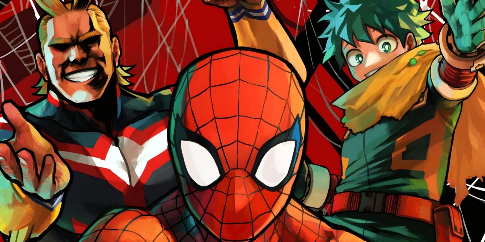 Deku Joins Spiderman In A New Illustration