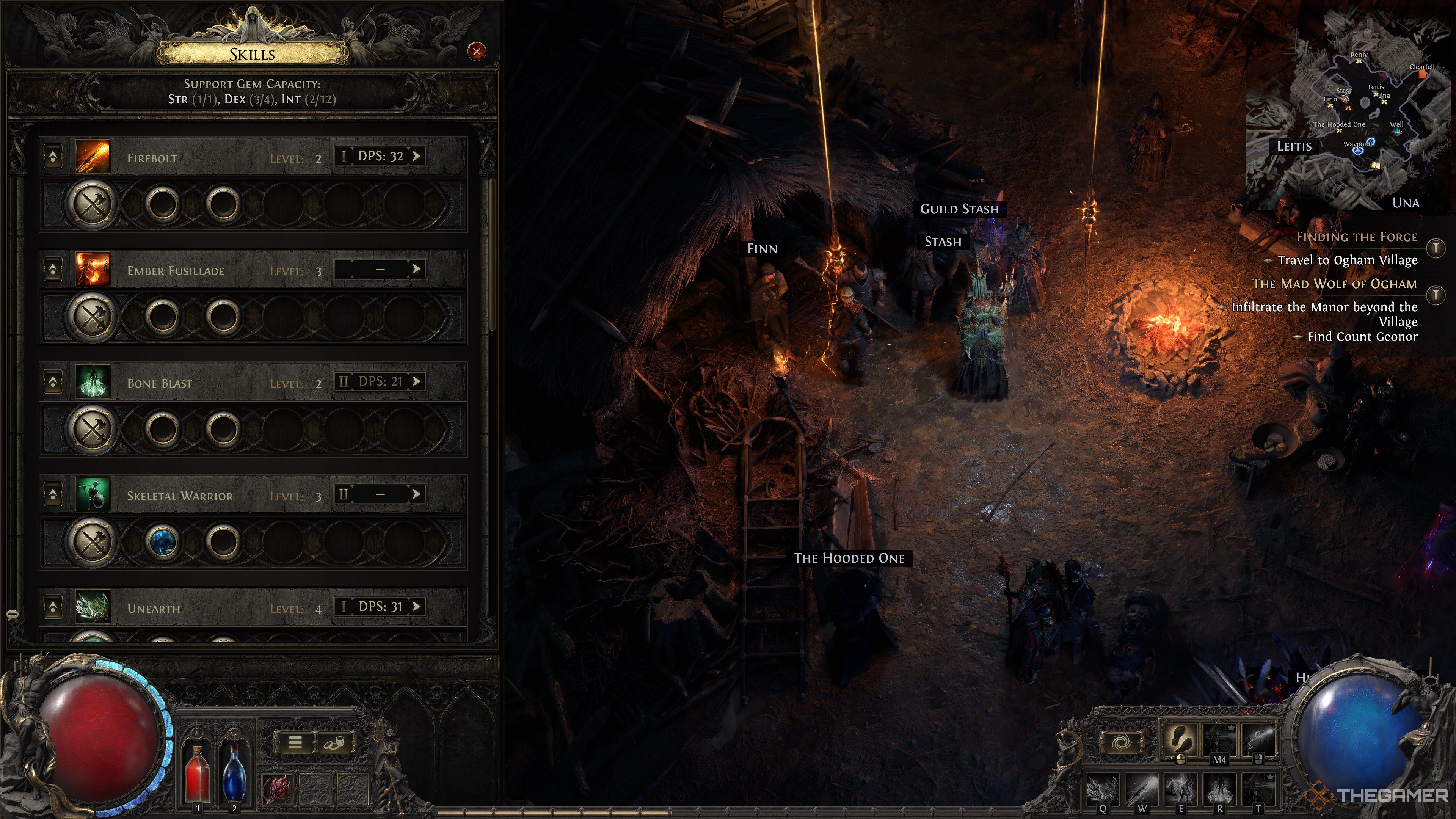 Path of Exile 2 Skill Gem Screen