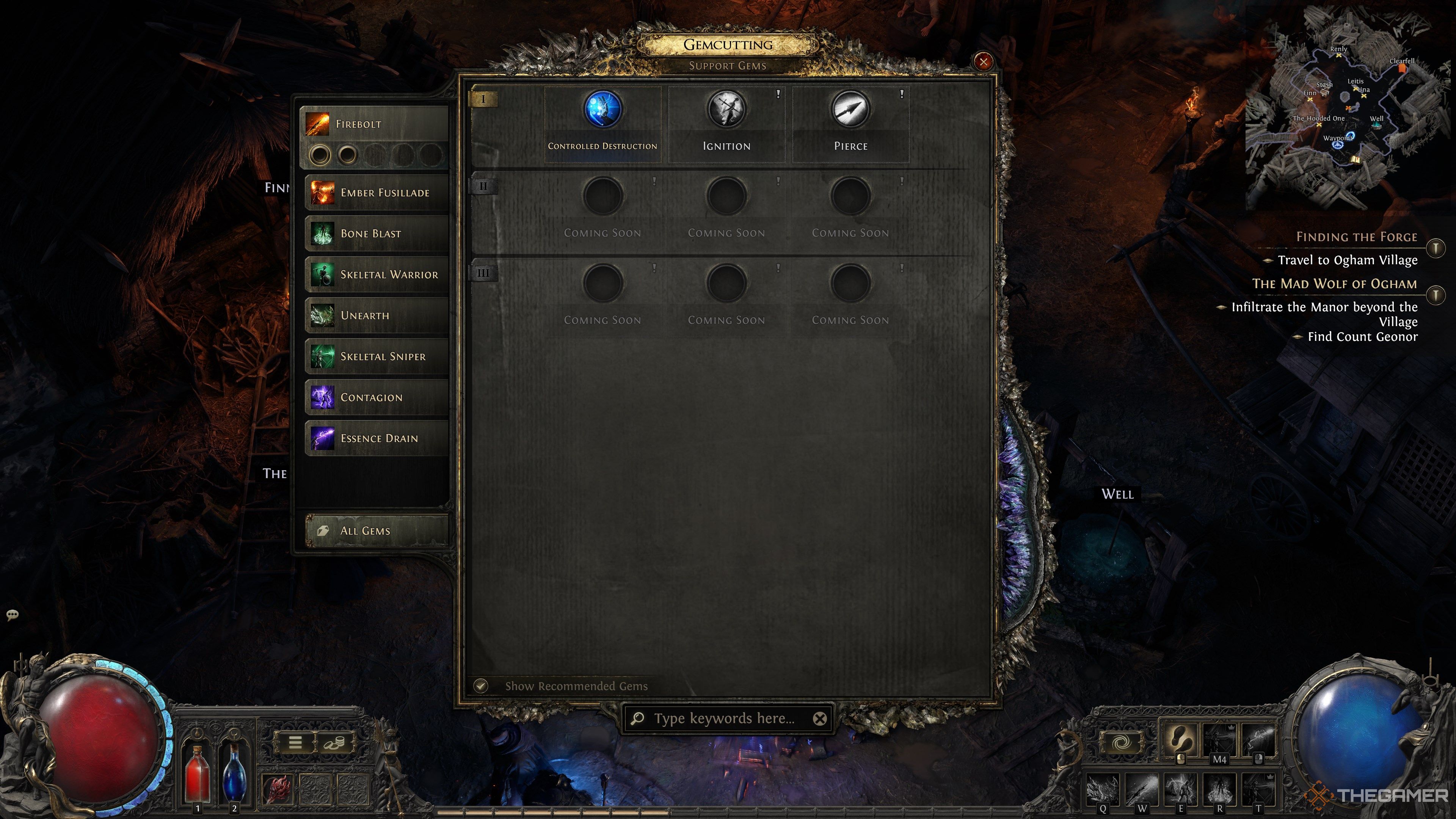 Path of Exile 2 Support Gem Options