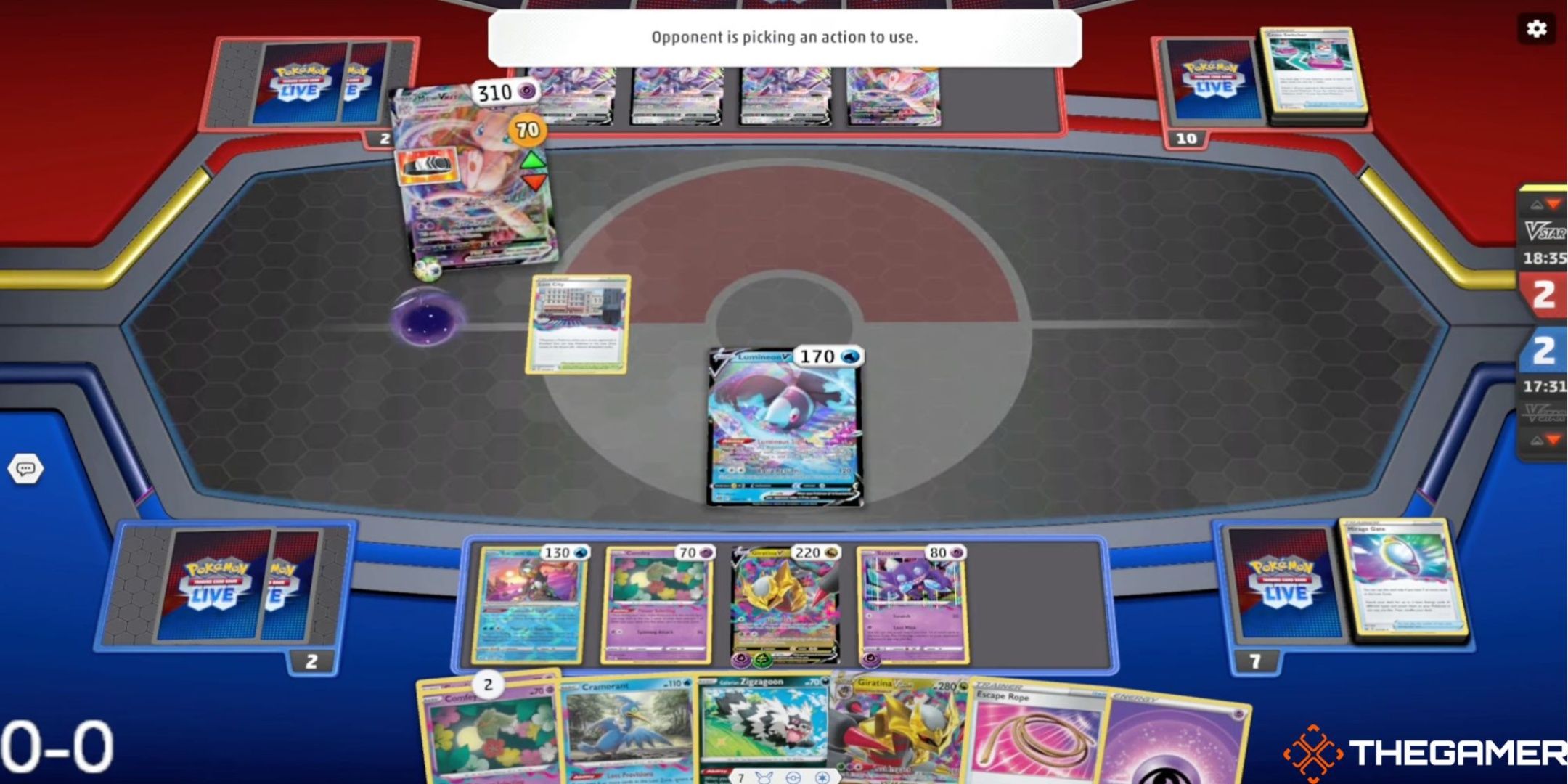 The Field as seen in Pokemon TCG Live.