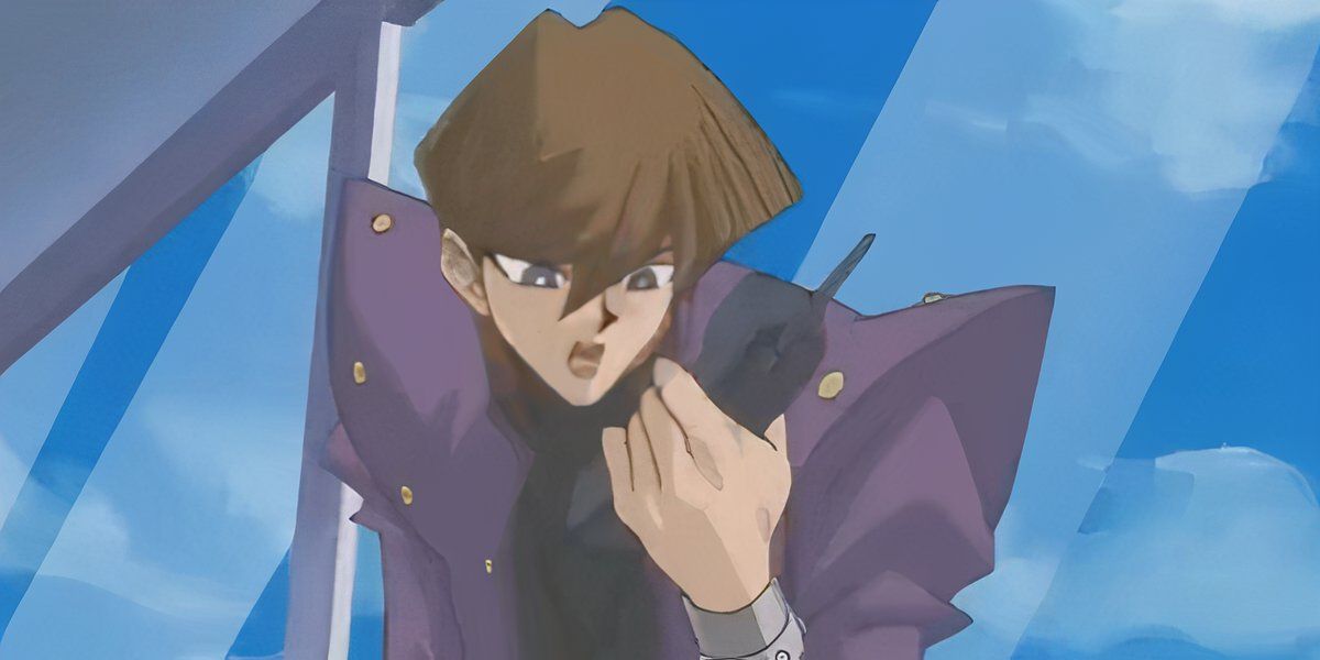 Kaiba screaming into a telephone in Yu-Gi-Oh!