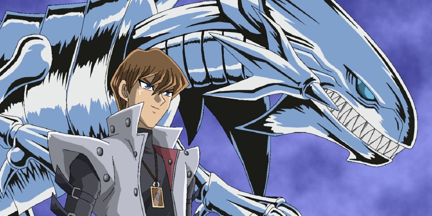 Seto Kaiba Summoning The Blue Eyes White Dragon