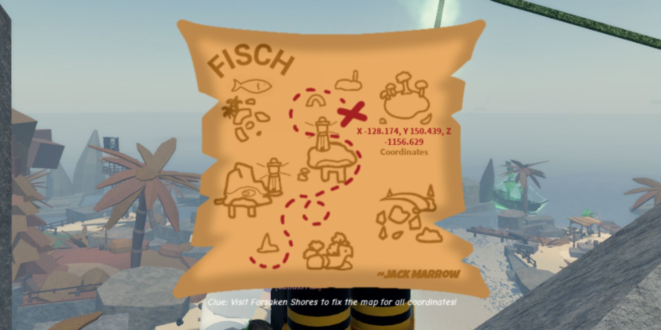 Fisch treasure map