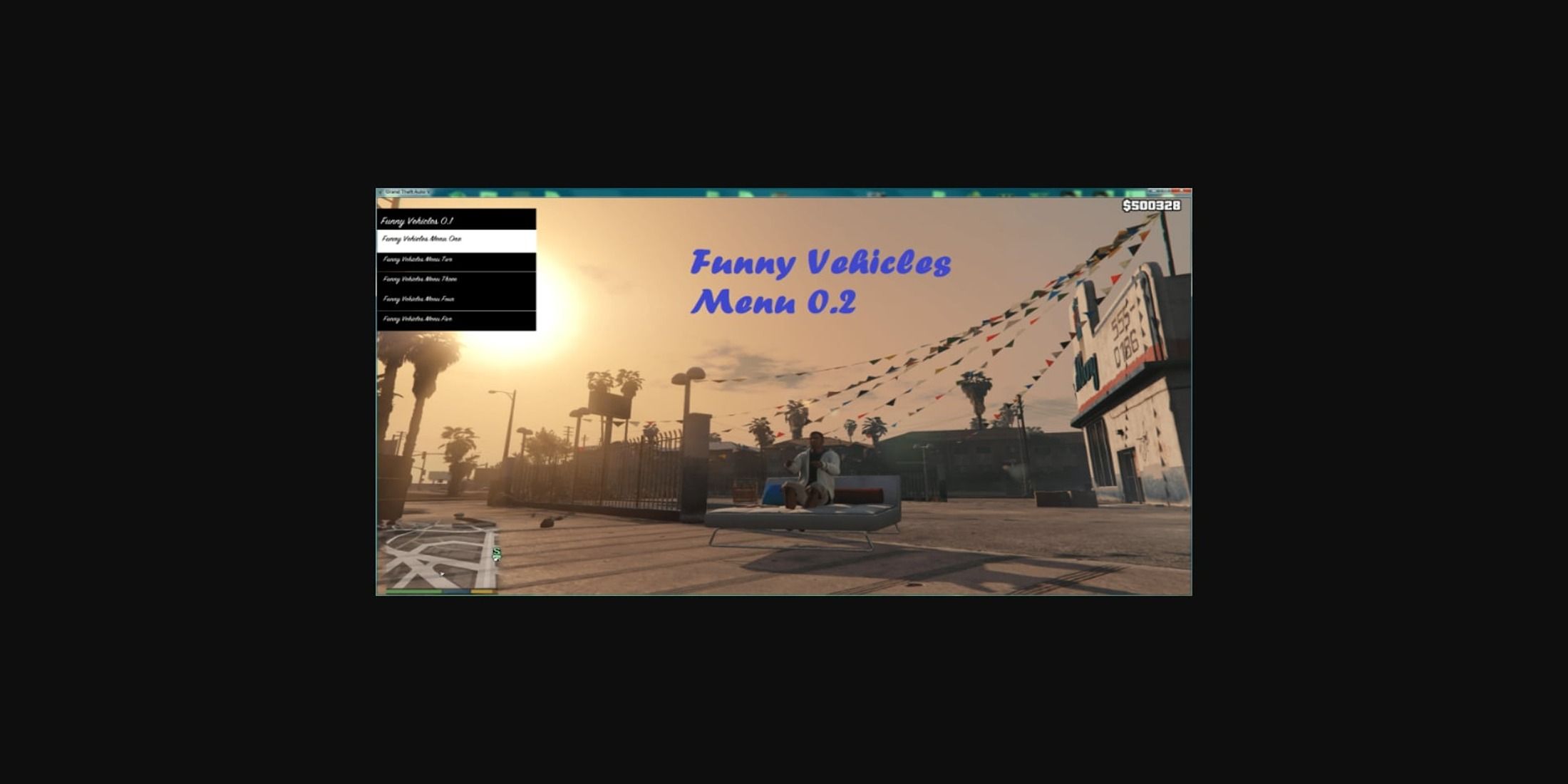 Funny Vehicles Menu Mod