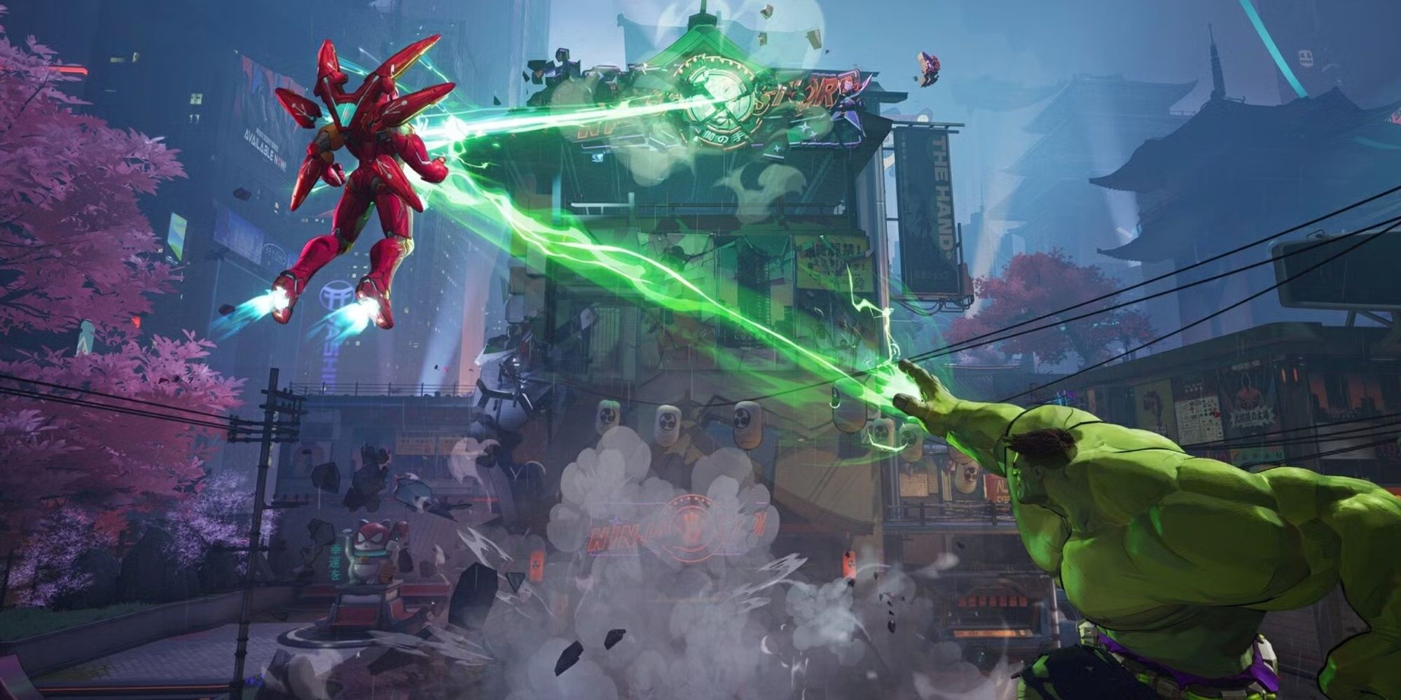 Marvel Rivals Iron Man and Hulk Destruction