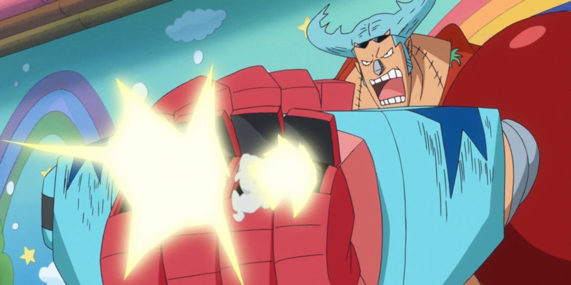 Franky using Weapons Left.