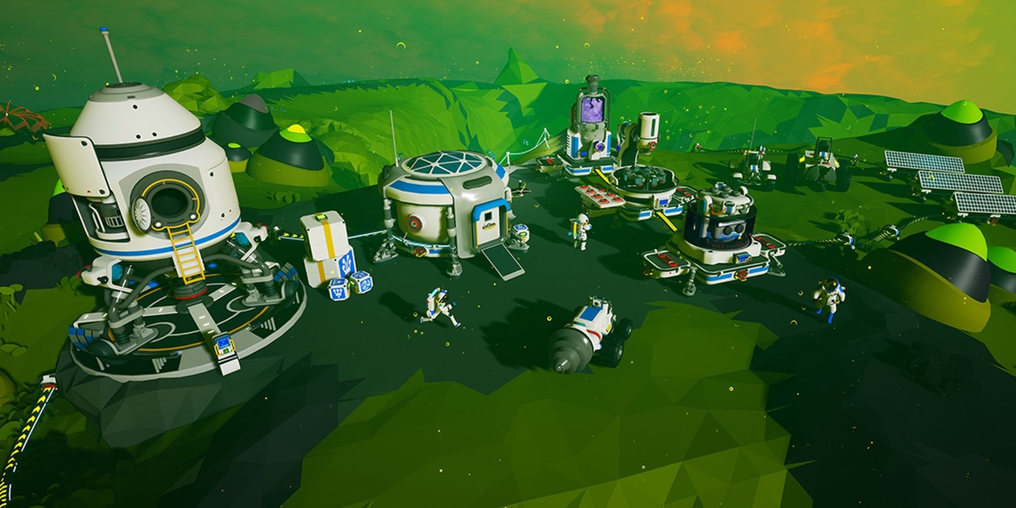 Astroneer: A budding base on a strange new world.