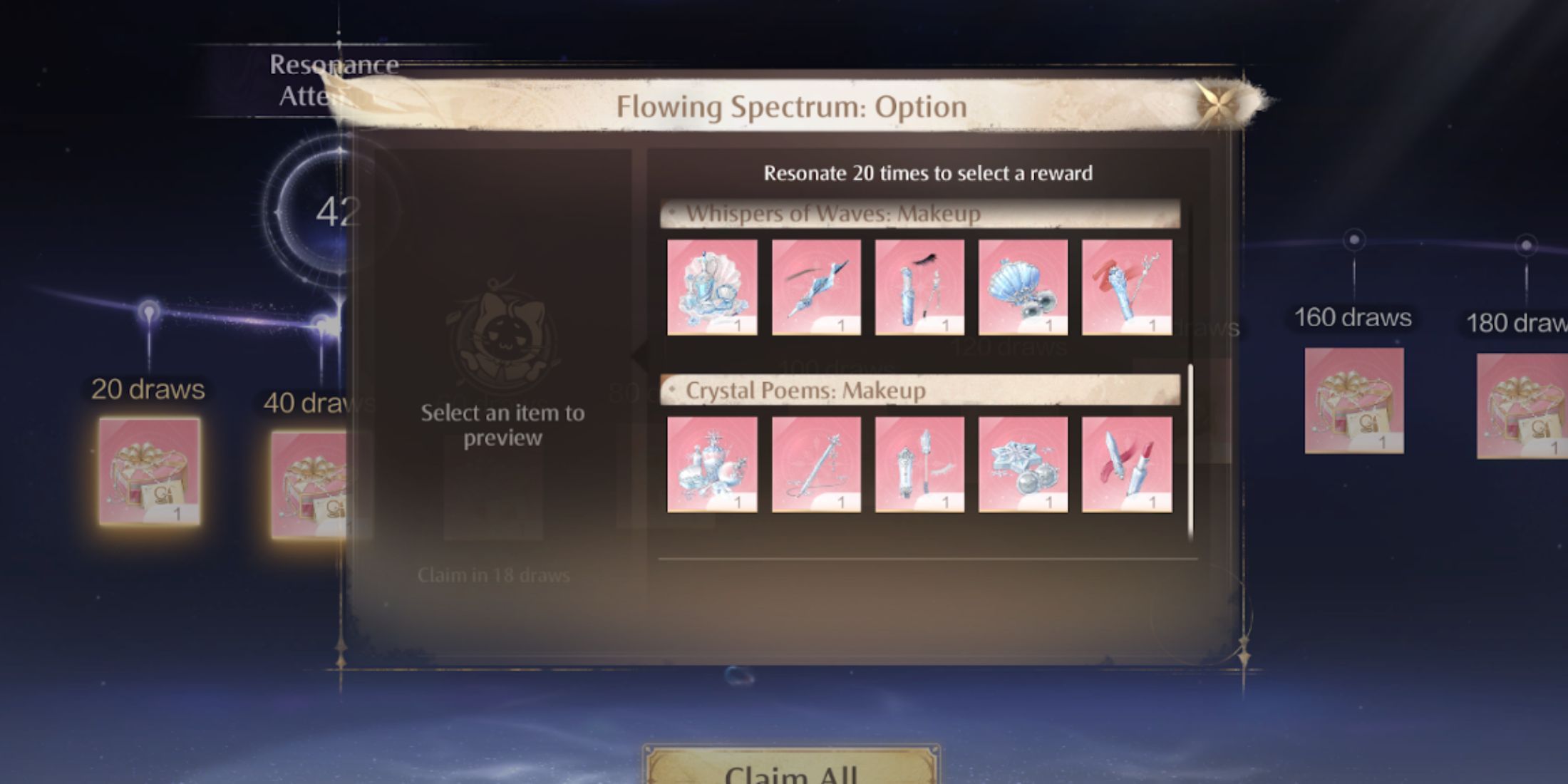 Flowing Spectrum in Infinity Nikki