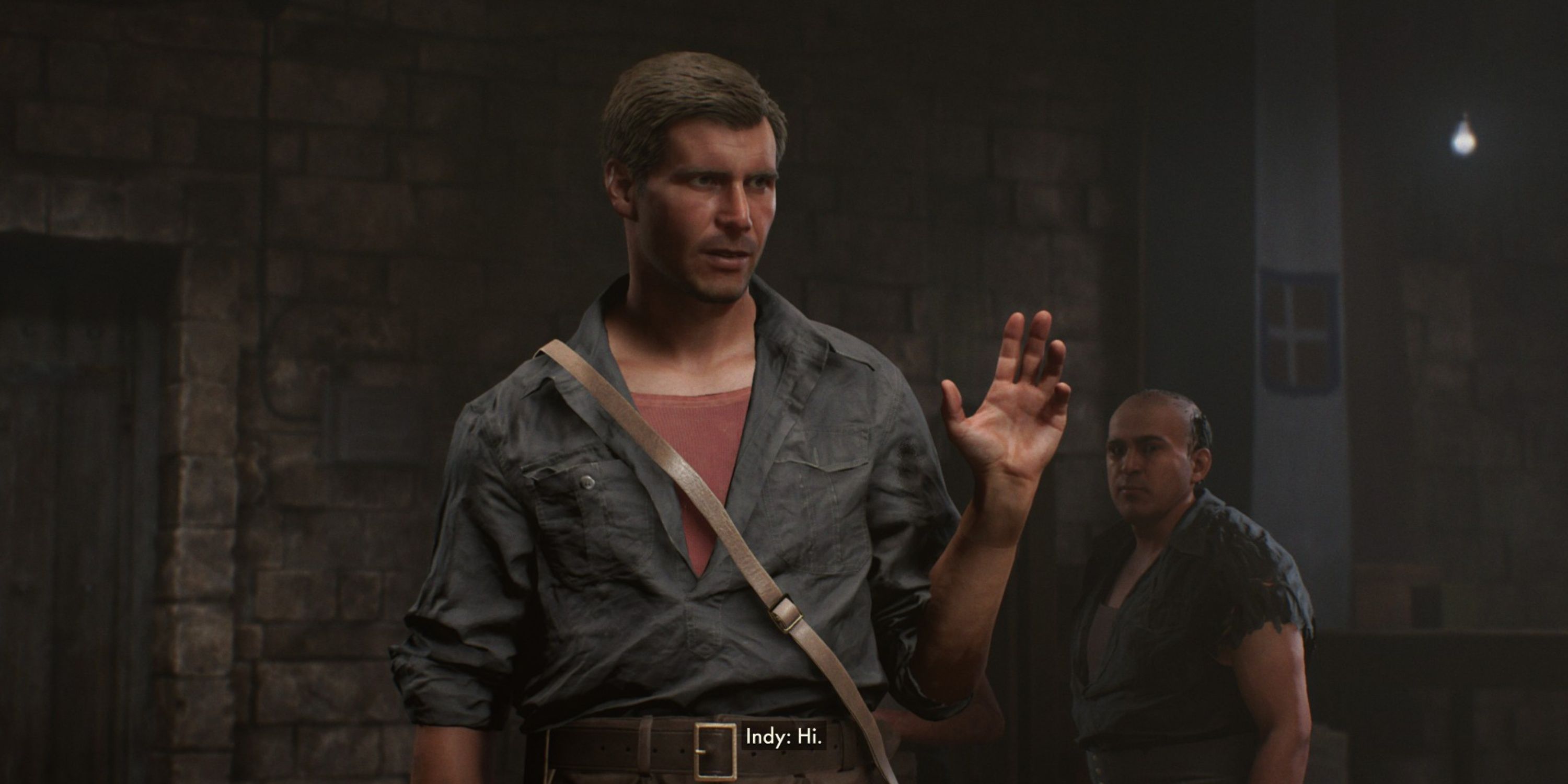 indiana jones wearing a blackshirt uniform