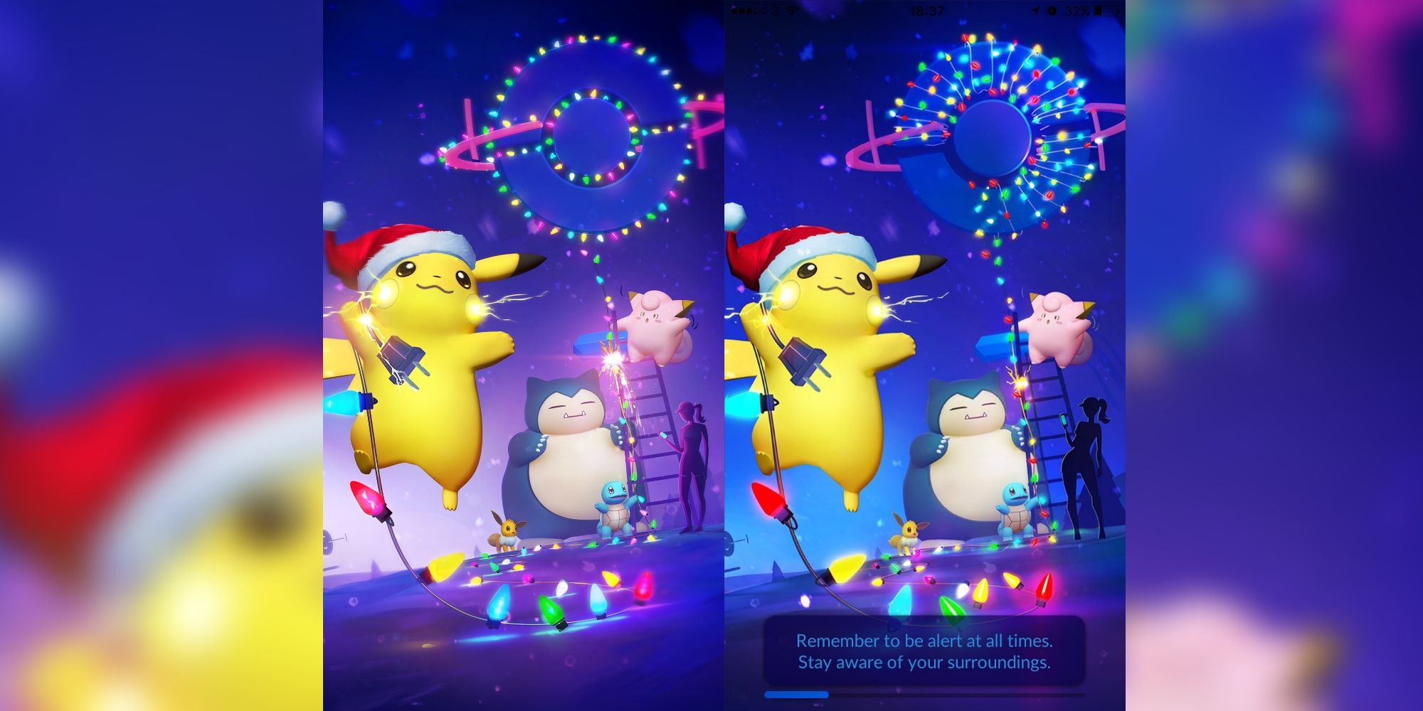 Pokemon Go Holiday 2016 Loading Screen