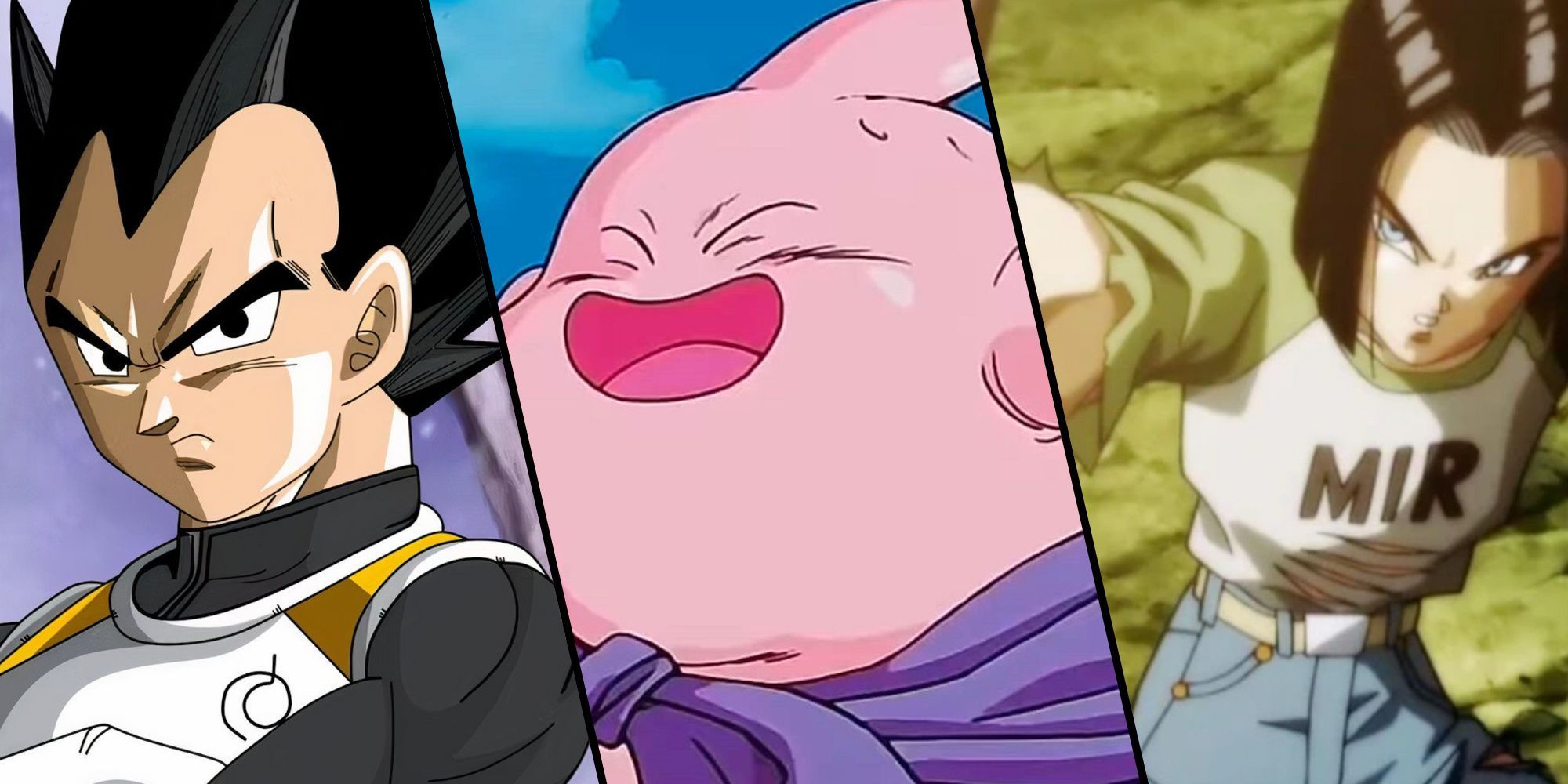 Vegeta, Majin Buu and Android 17