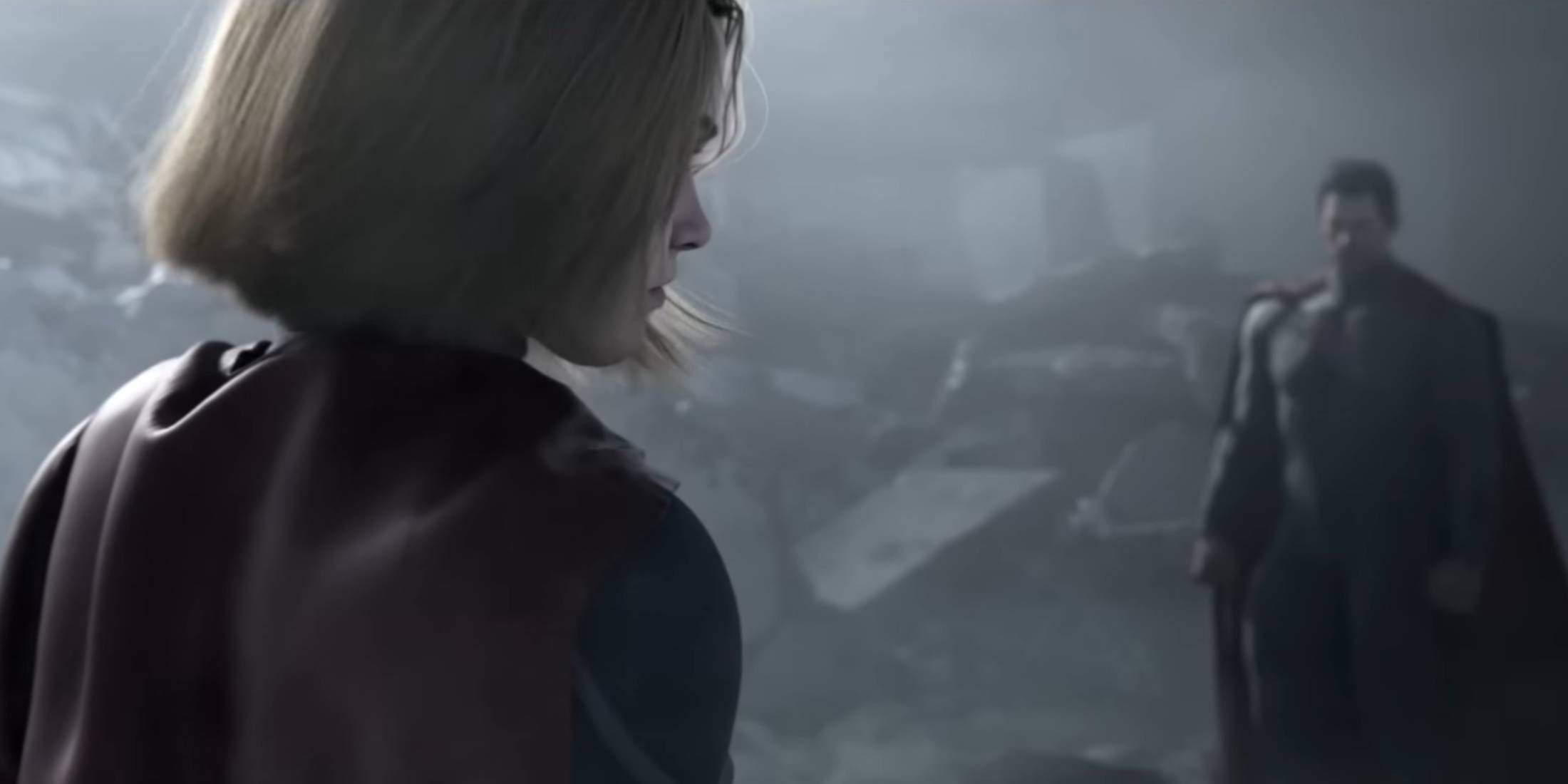 Supergirl and Superman in a trailer for Injustice 2