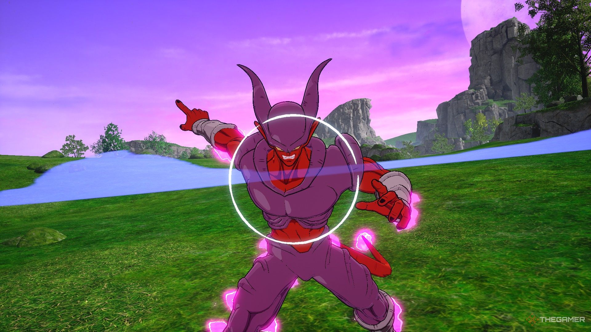 Dragon Ball Sparking Zero image showing Janemba sending an attack.