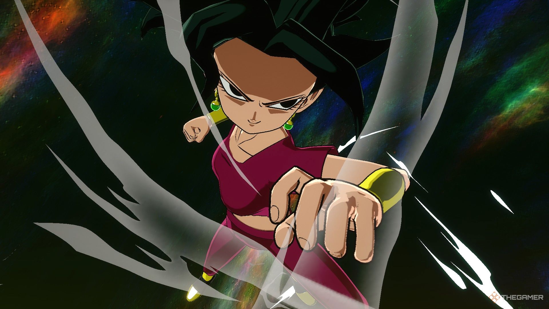 Dragon Ball Sparking Zero image showing Kefla rushing forward.