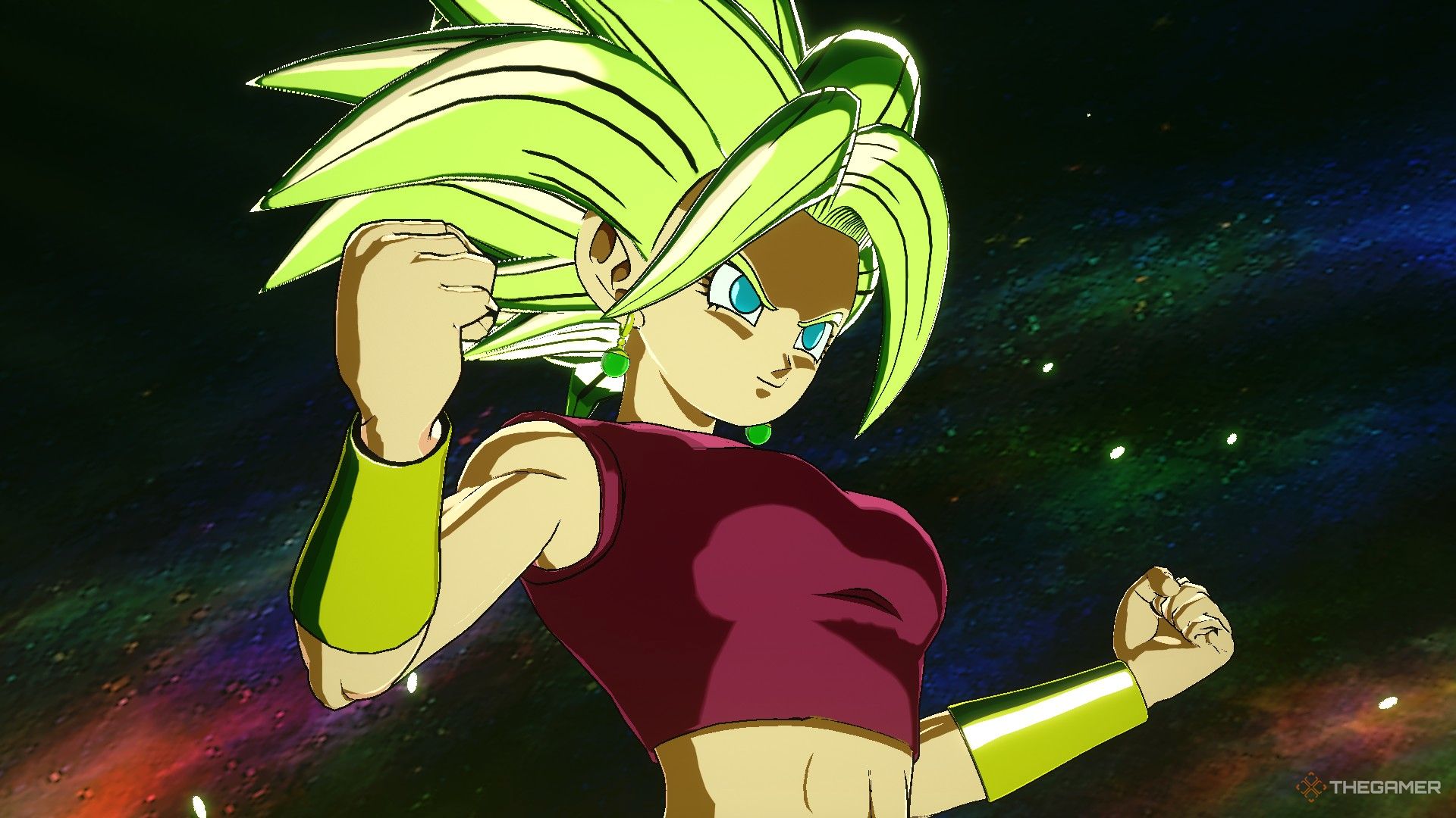 Dragon Ball Sparking Zero image showing Kefla as a super saiyan 2.