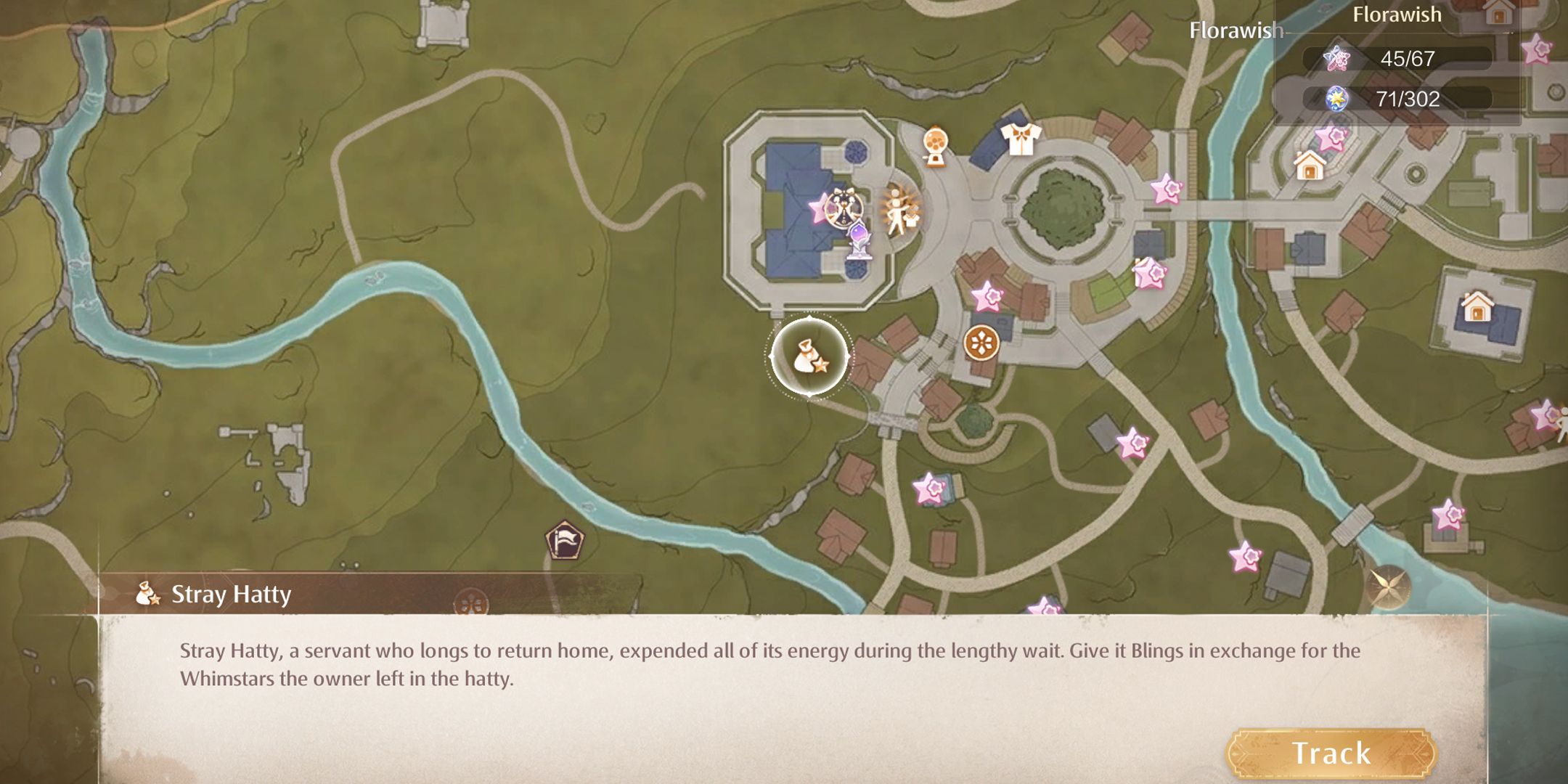 Infinity Nikki A Whimstar Merchant Location - mysterious merchant, Stray Hatty